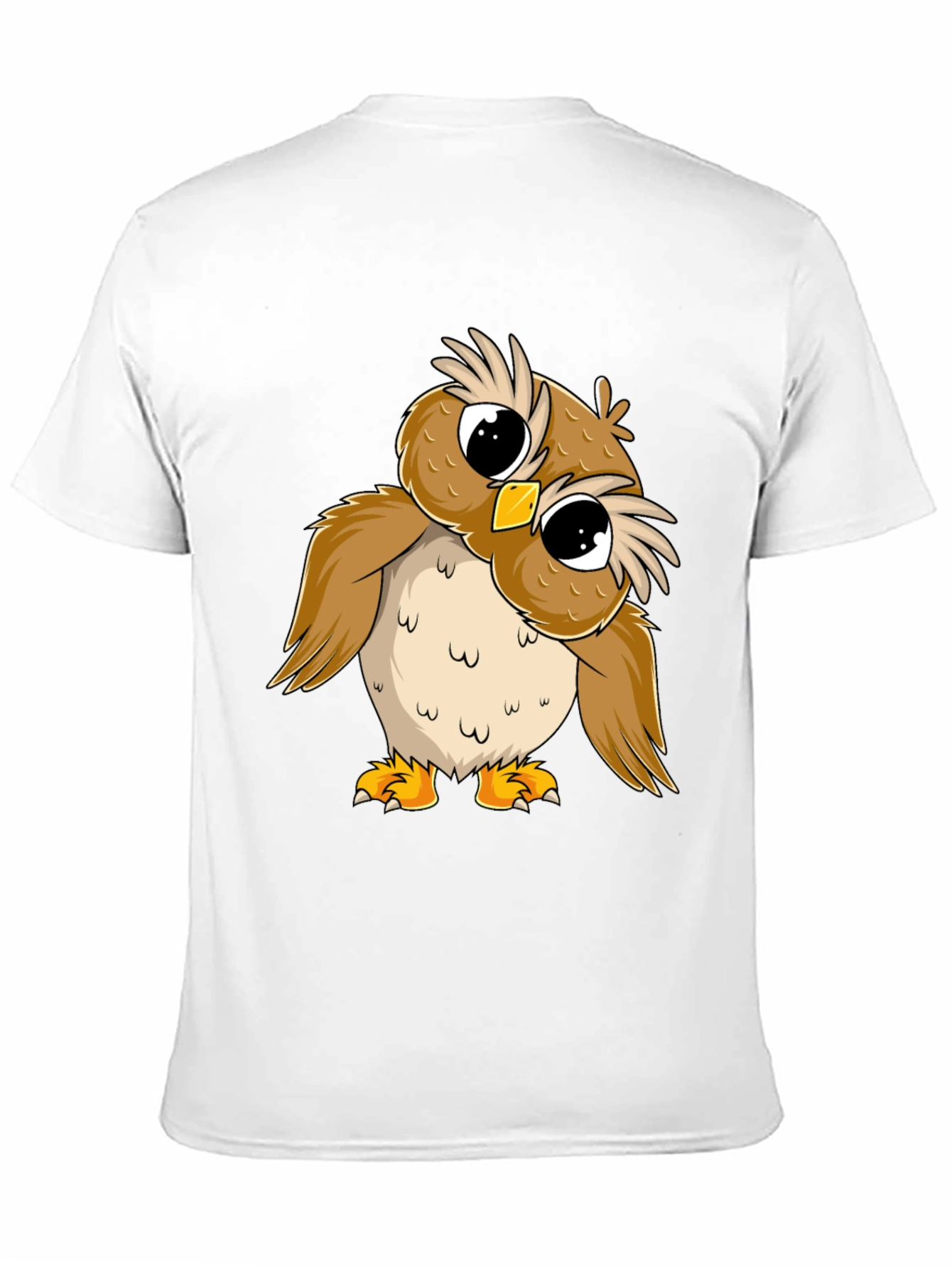Camiseta Negra con Búho Adorable