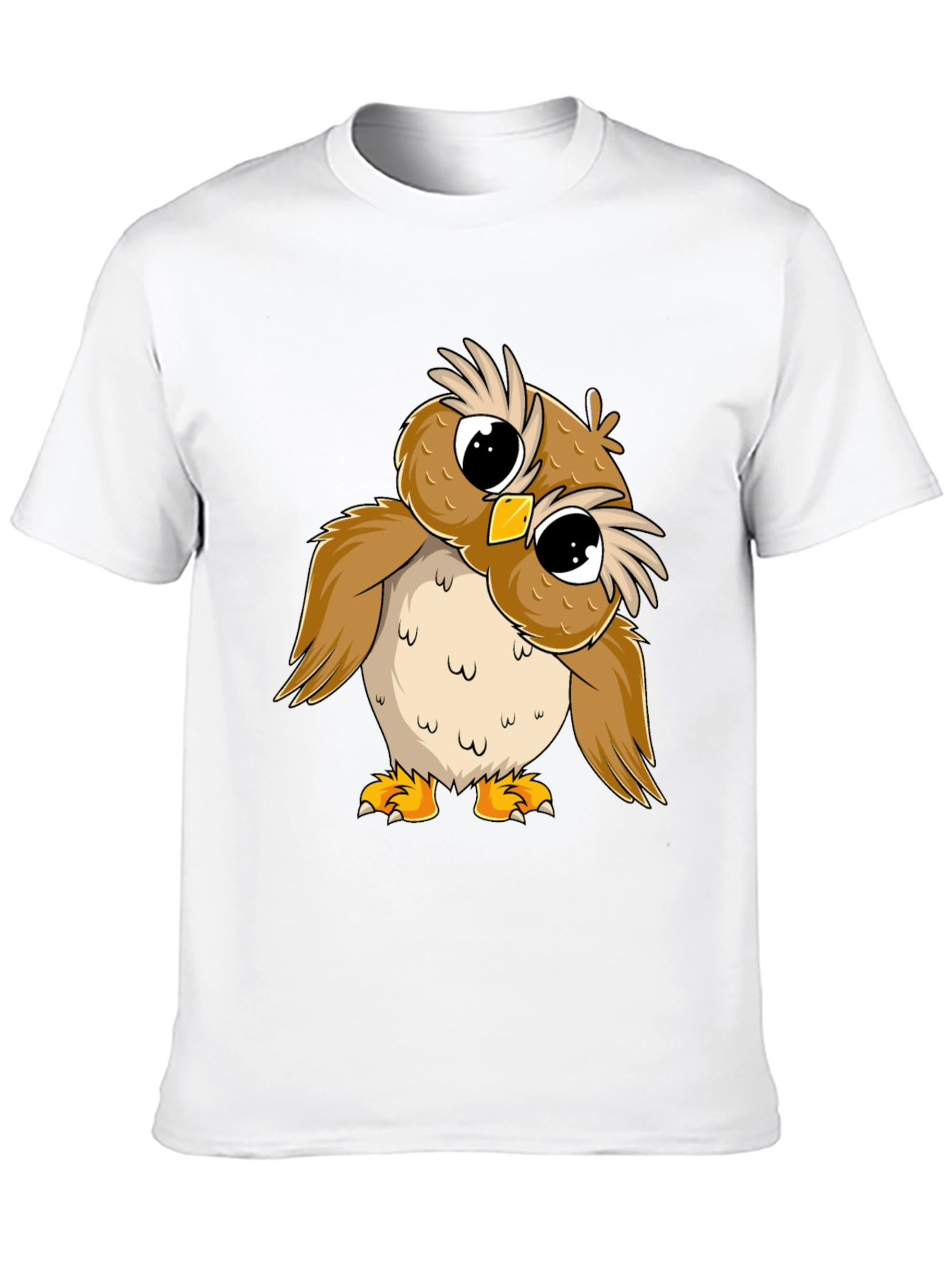 Camiseta Negra con Búho Adorable