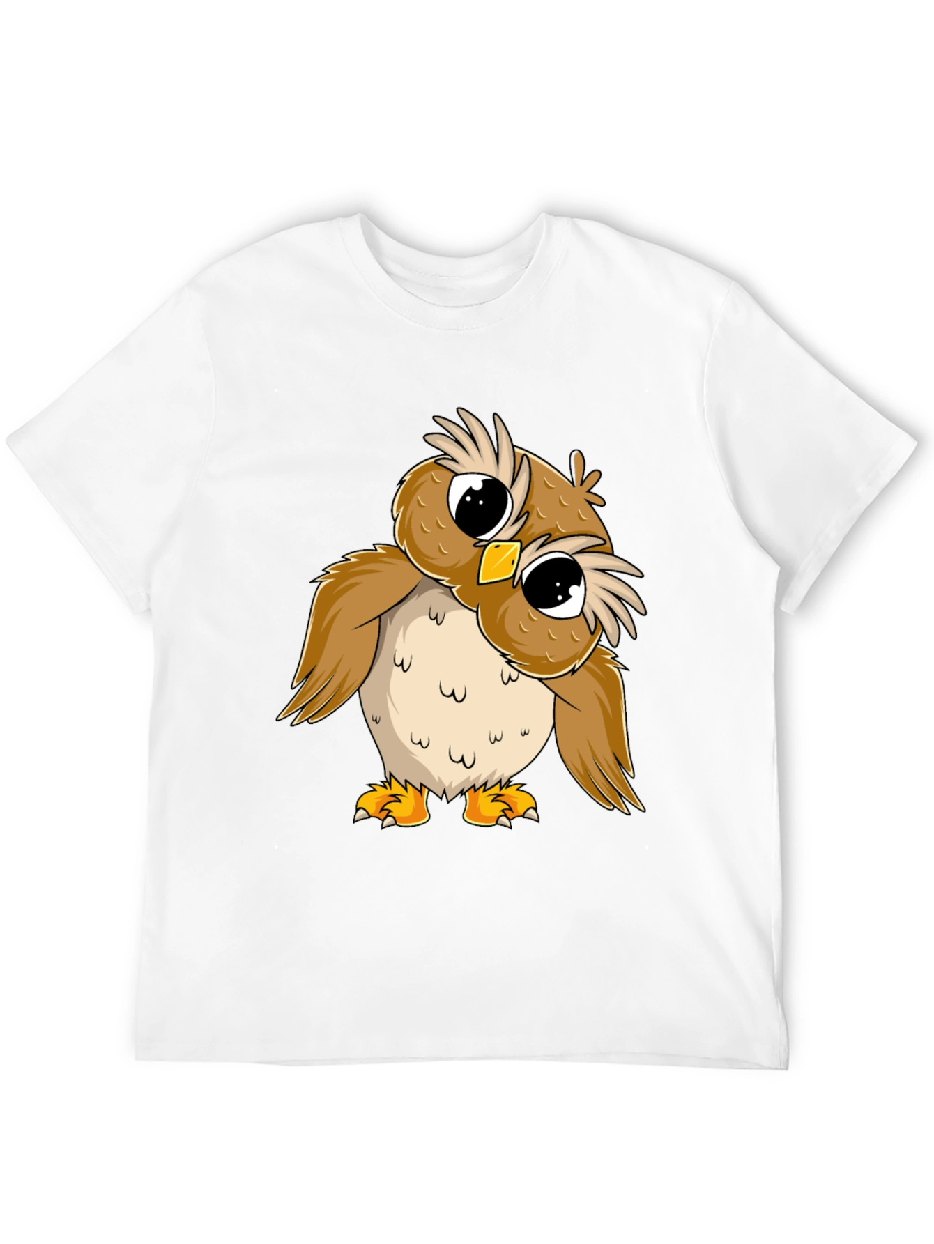 Camiseta Negra con Búho Adorable