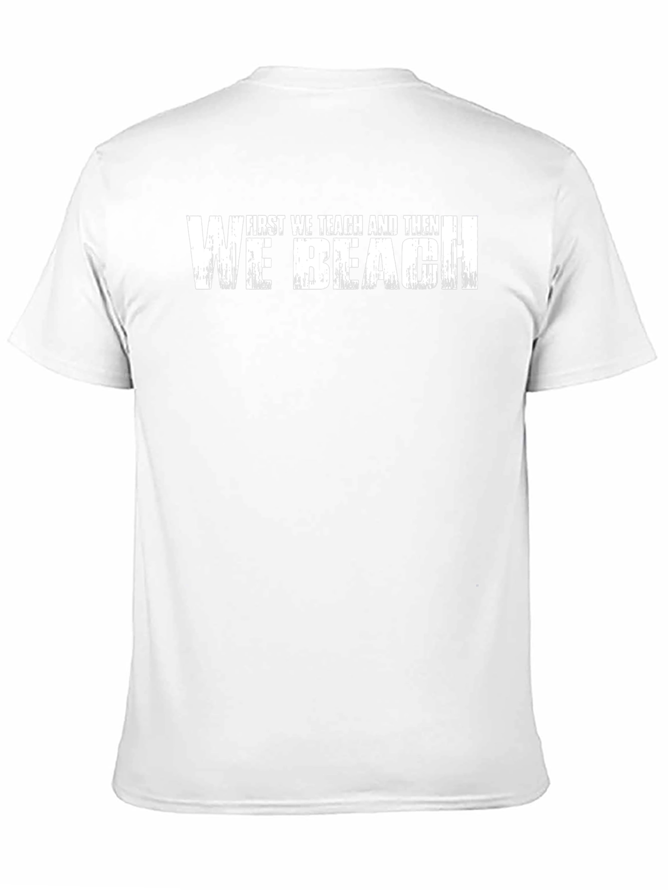 Camiseta Negra: Primero Enseñar Luego Playa