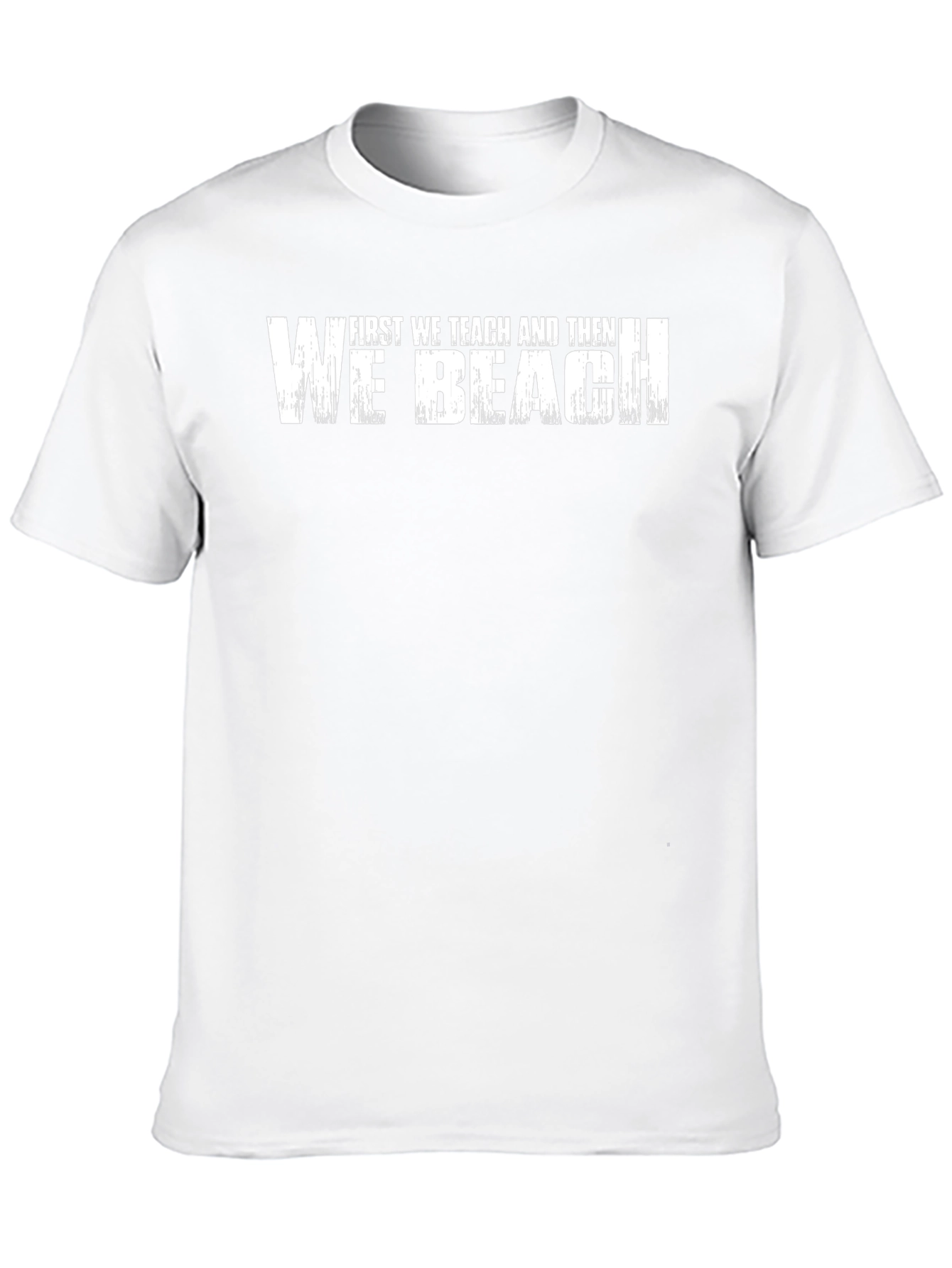 Camiseta Negra: Primero Enseñar Luego Playa