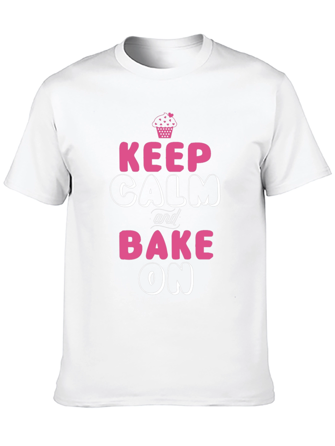 Camiseta Negra Keep Calm and Bake On