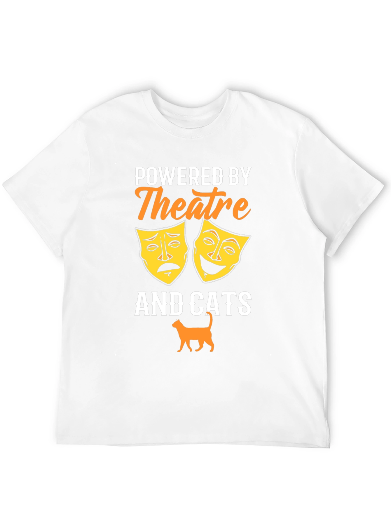 Camiseta Negra Theatre and Cats