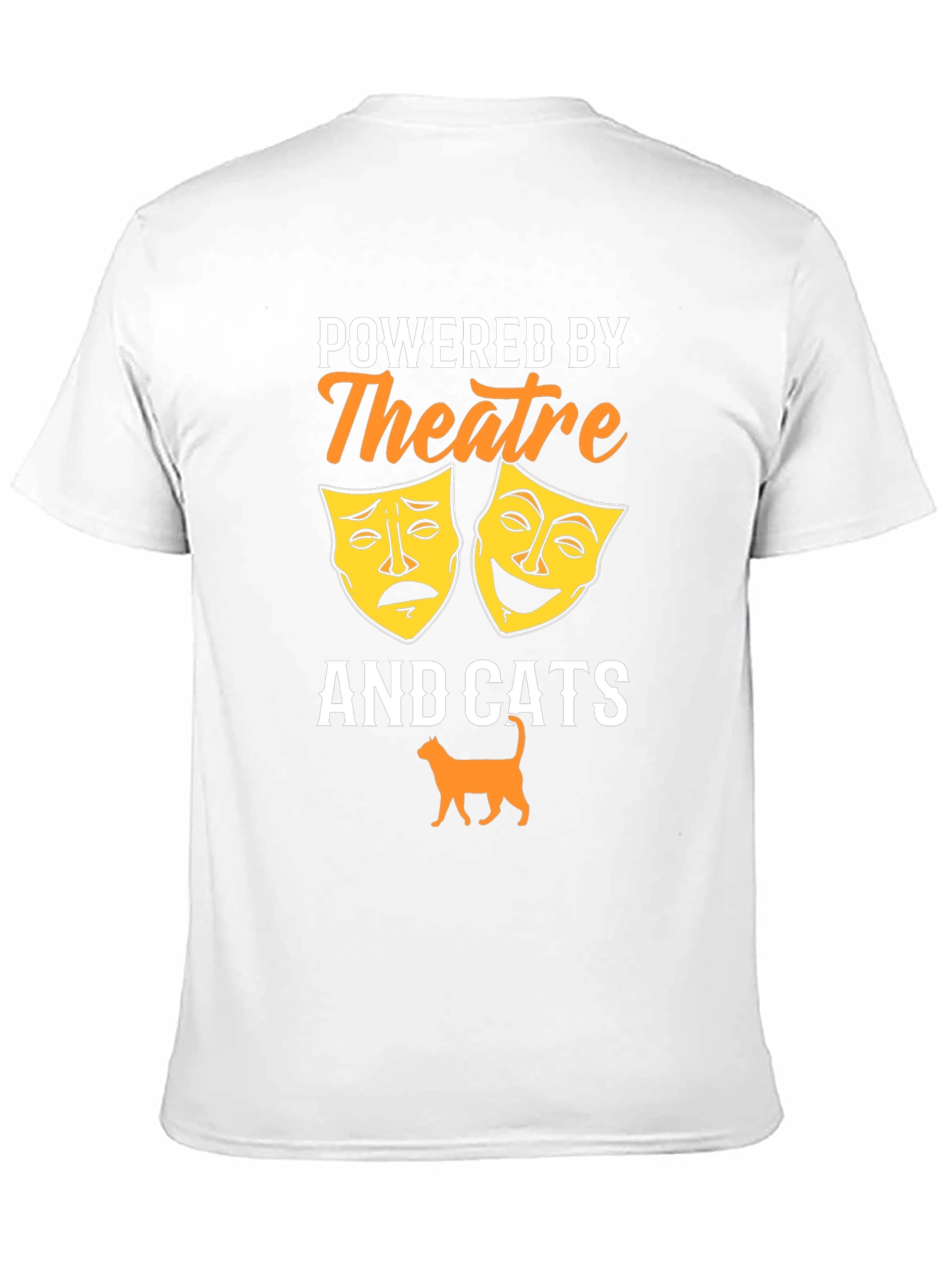 Camiseta Negra Theatre and Cats