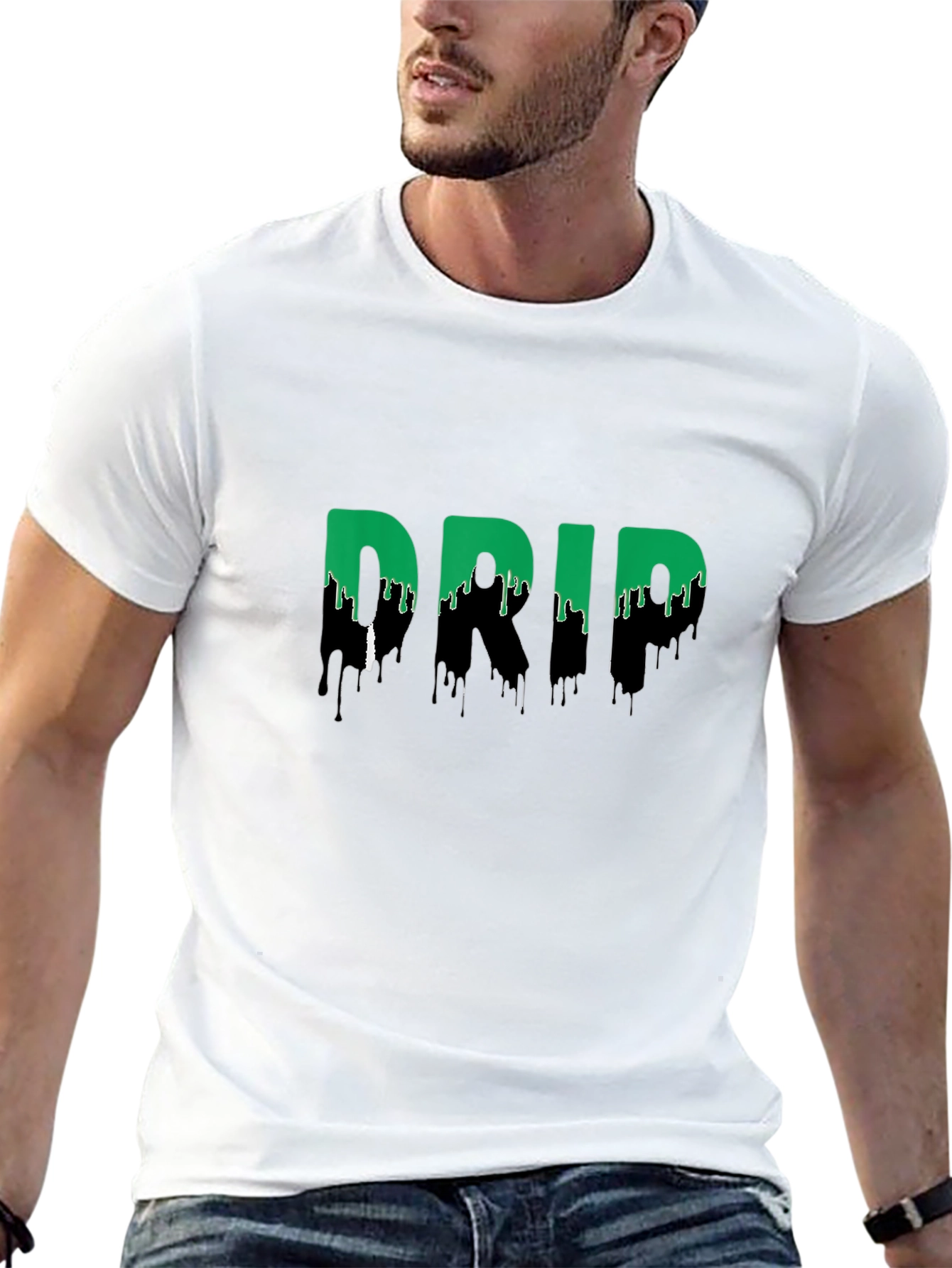 Camiseta Negra Drip: Estilo Urbano y Moderno
