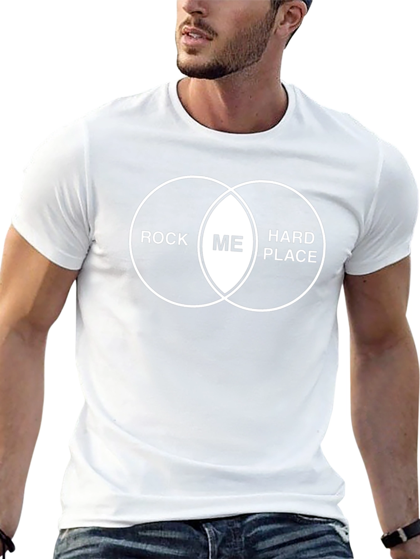Camiseta Negra con Diagrama Rock Me Hard Place
