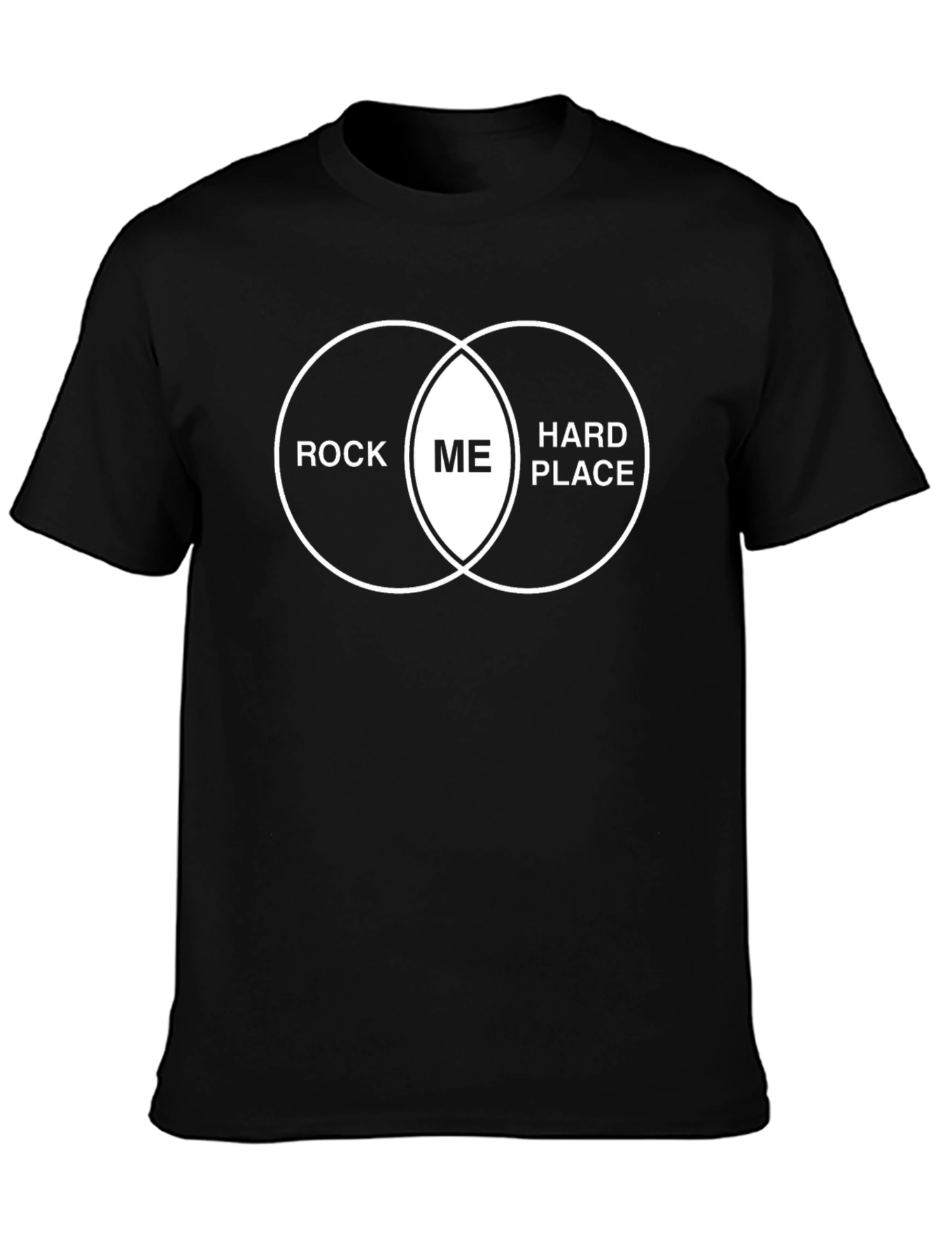 Camiseta Negra con Diagrama Rock Me Hard Place