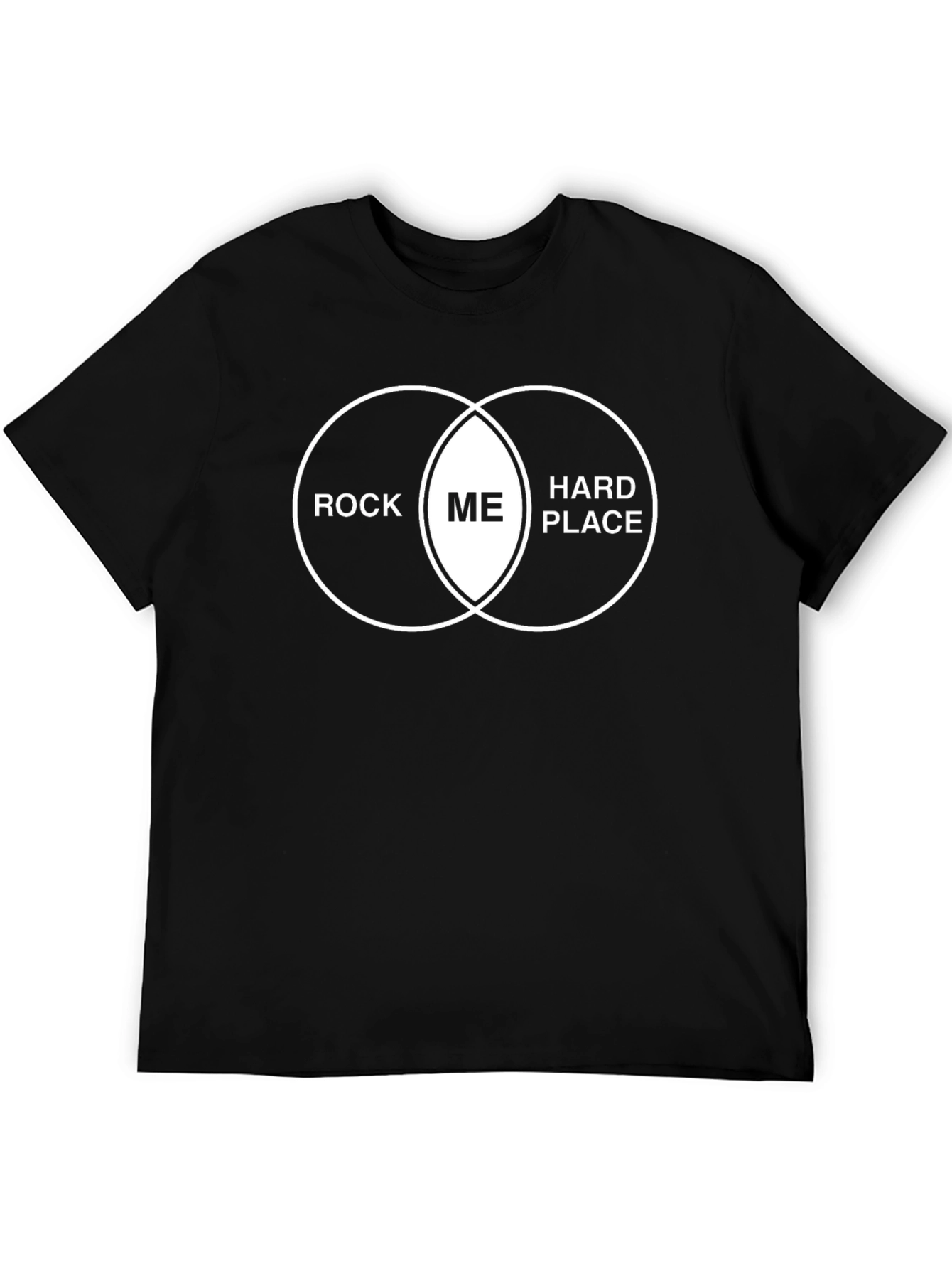 Camiseta Negra con Diagrama Rock Me Hard Place