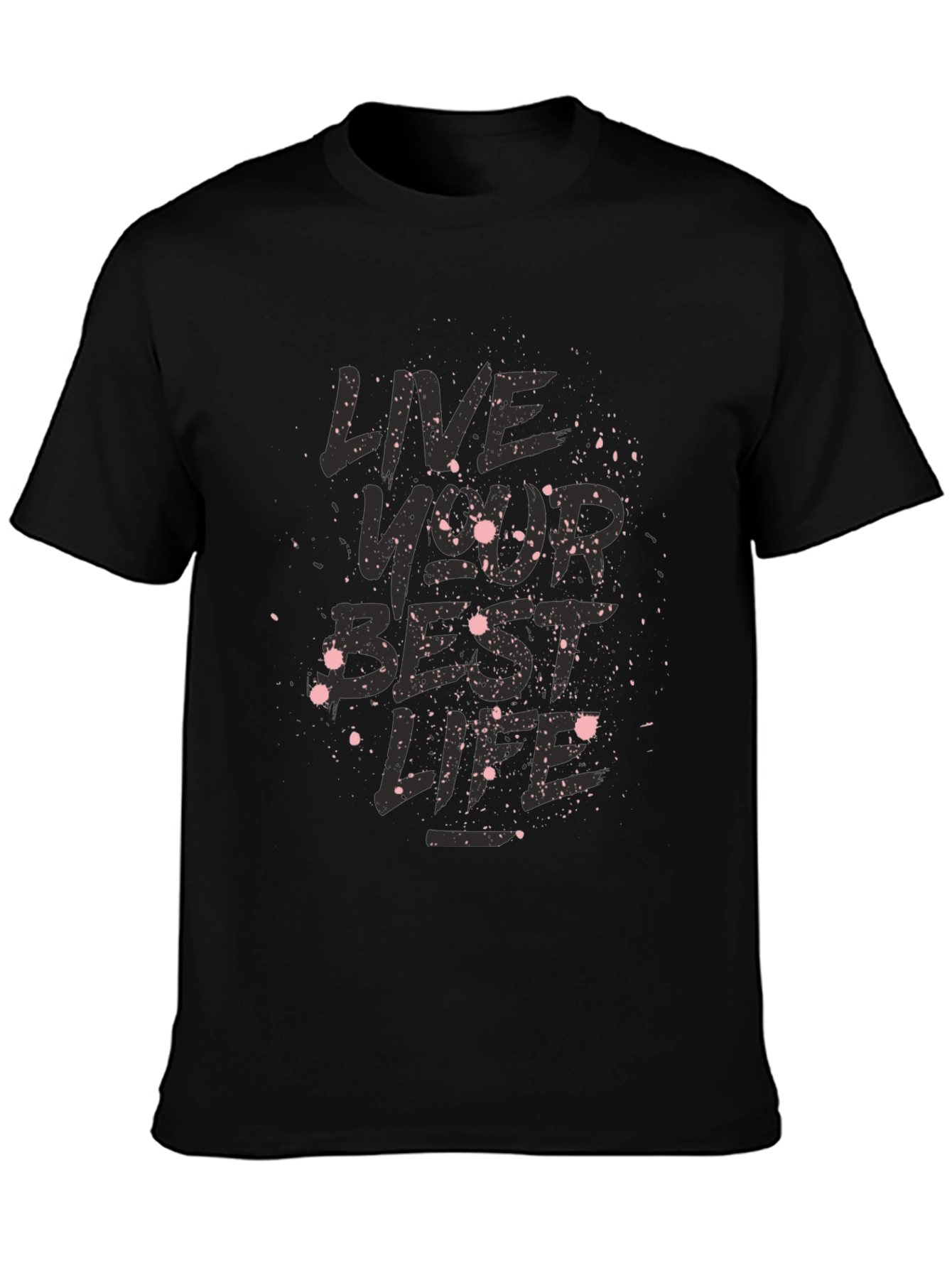 Camiseta Negra Vive Tu Mejor Vida