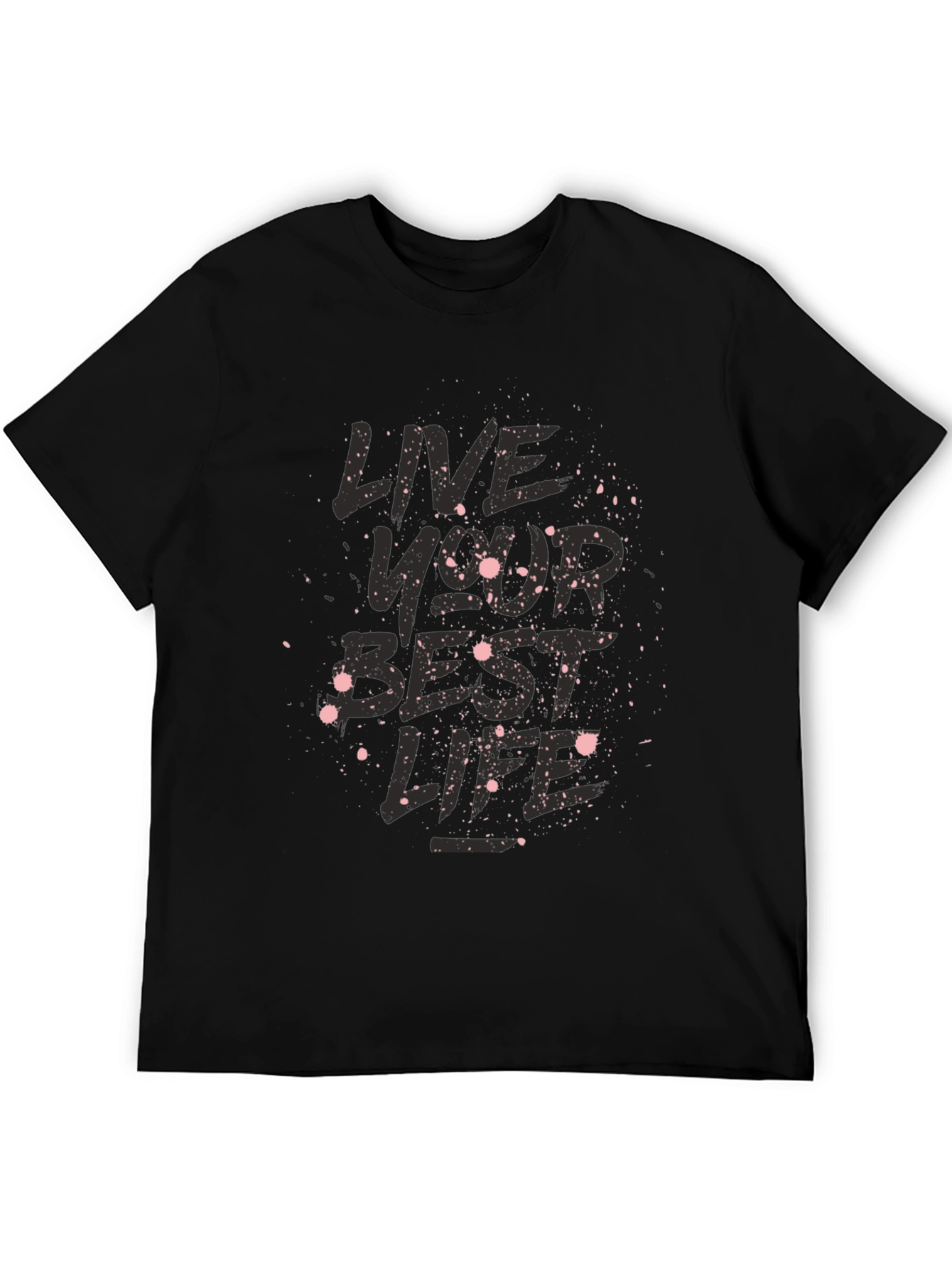 Camiseta Negra Vive Tu Mejor Vida