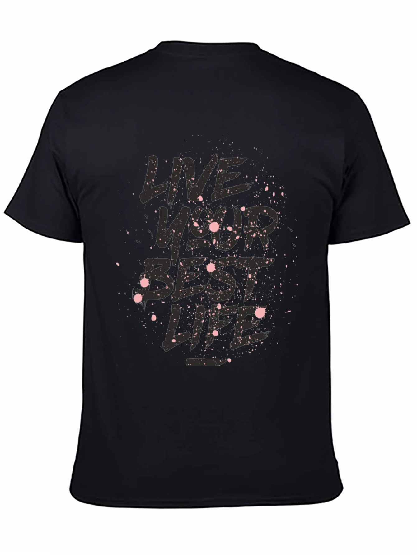 Camiseta Negra Vive Tu Mejor Vida