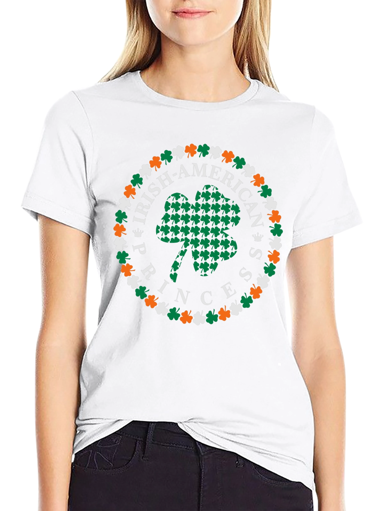 Camiseta Trébol Irlandesa Irish-American Princess