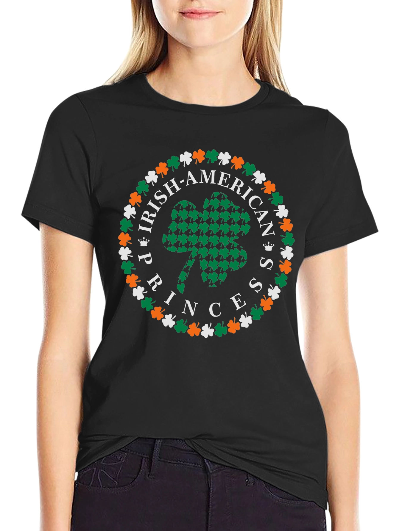 Camiseta Trébol Irlandesa Irish-American Princess