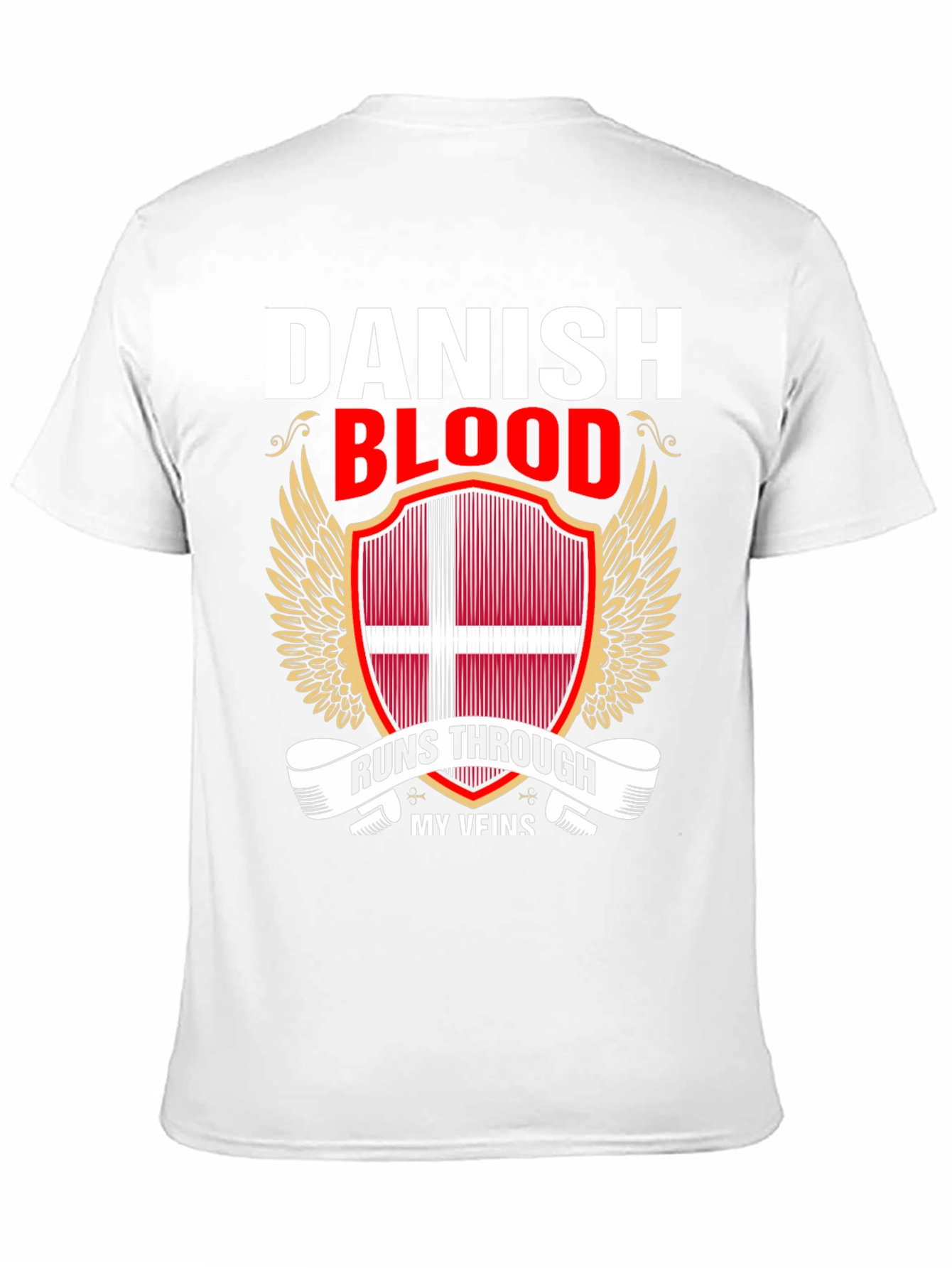 Camiseta Sangre Danesa con Diseño Patriótico