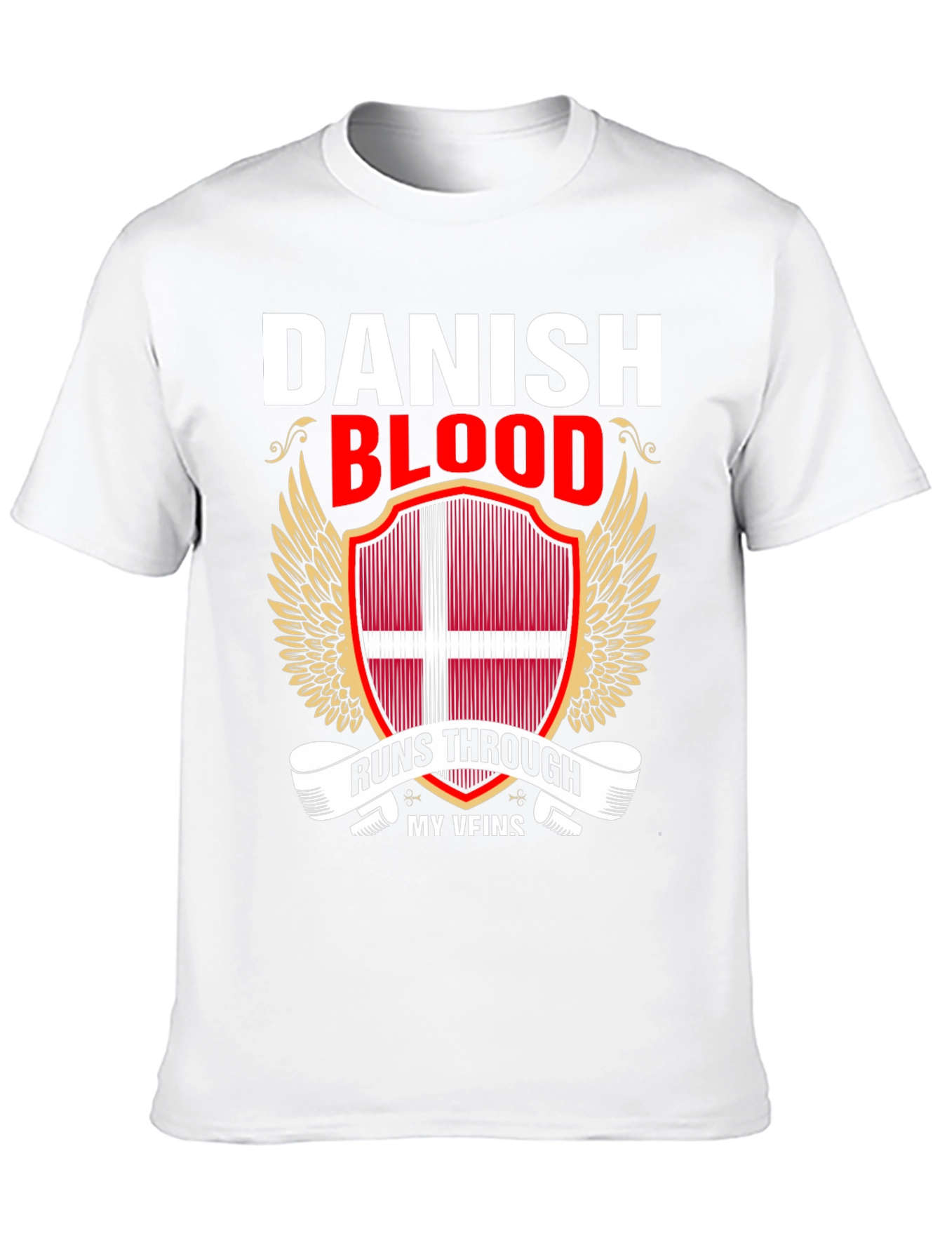 Camiseta Sangre Danesa con Diseño Patriótico