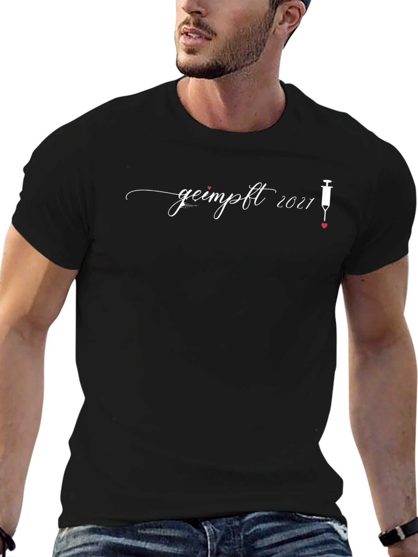 Camiseta Geimpft 2021 - Vacunado con Amor