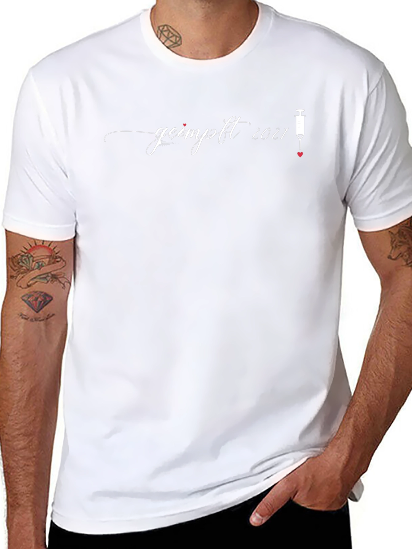Camiseta Geimpft 2021 - Vacunado con Amor