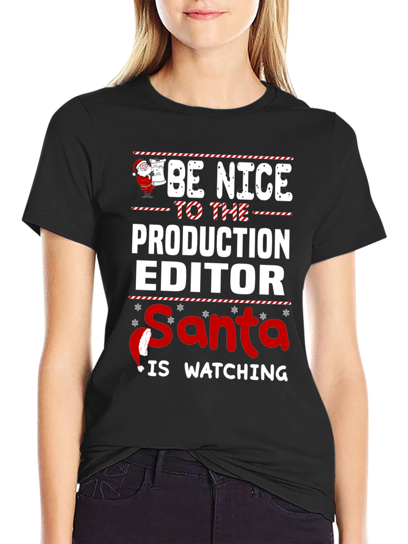 Camiseta Editor de Producción Navideña
