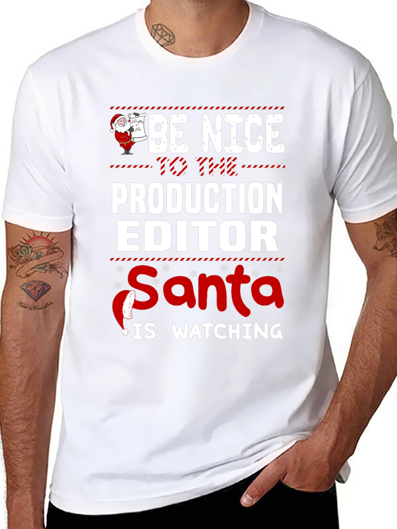 Camiseta Editor de Producción Navideña