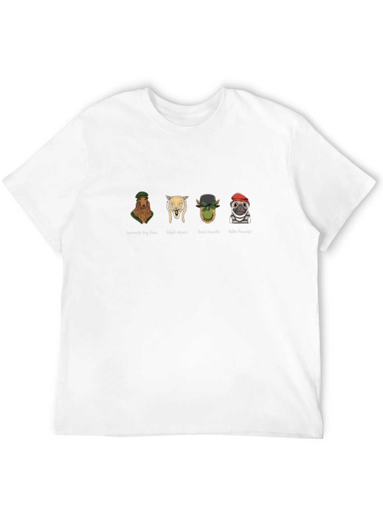 Camiseta Negra con Diseño de Artistas Caninos