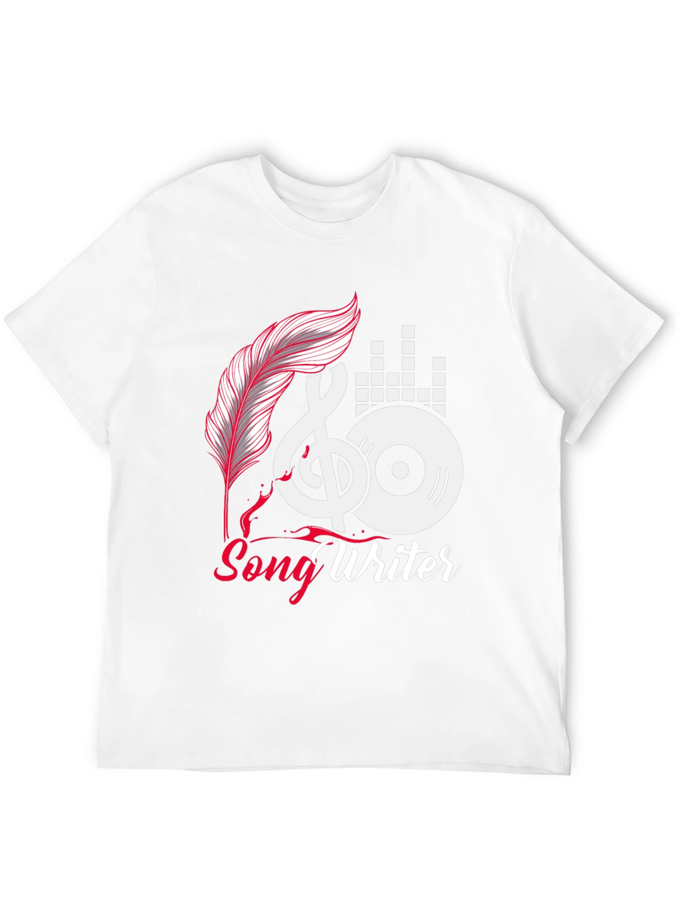 Camiseta Negra Songwriter para Amantes de la Música