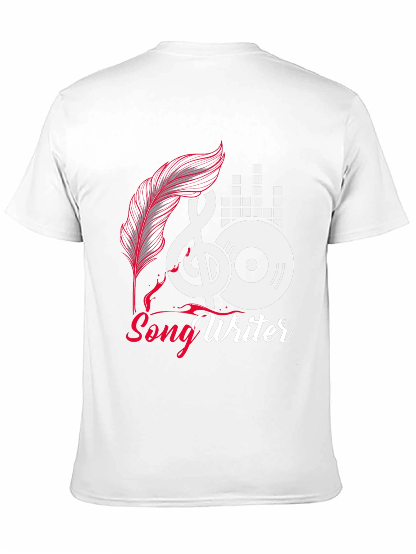 Camiseta Negra Songwriter para Amantes de la Música