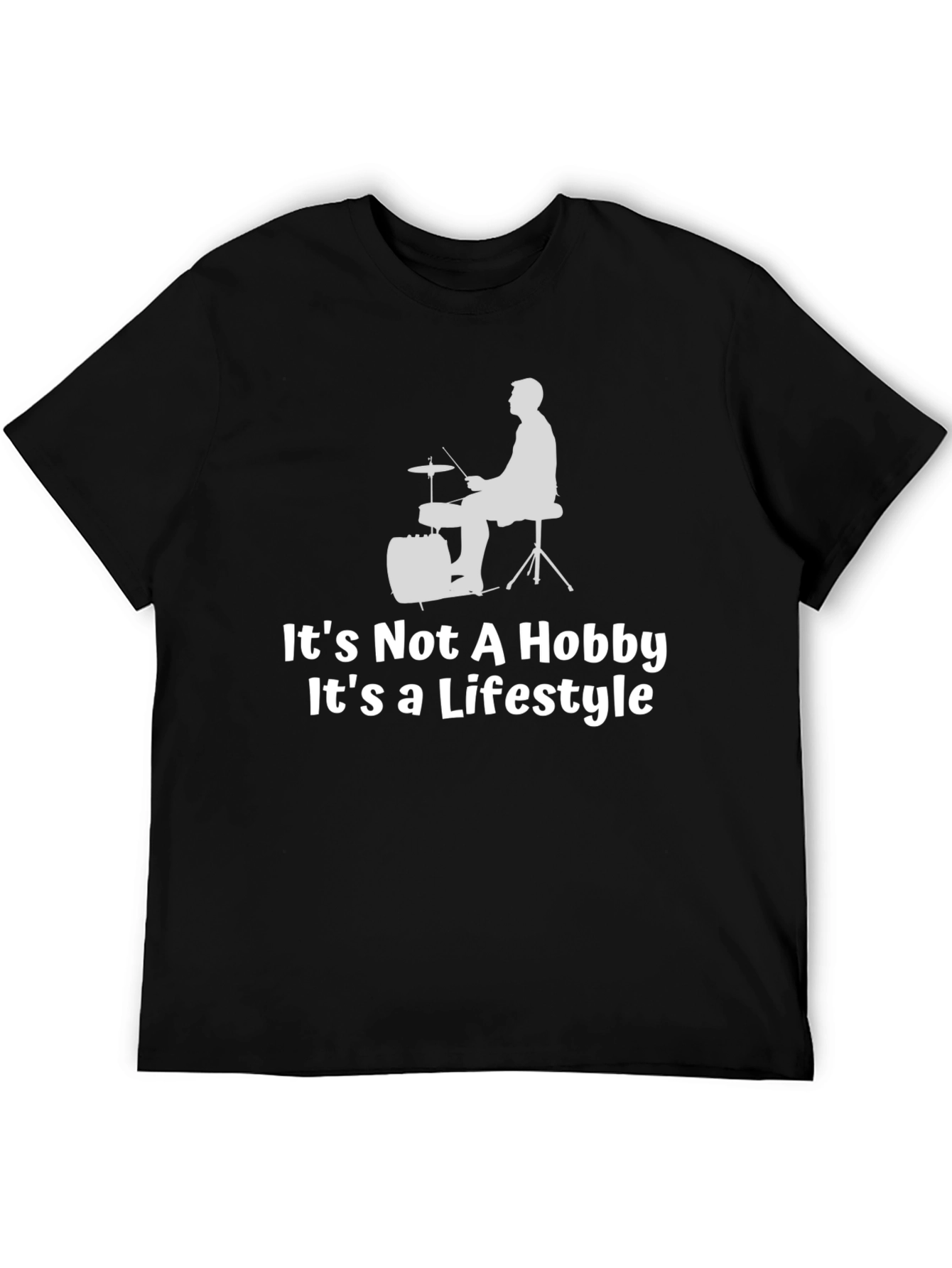Camiseta Negra - Pasión por la Batería