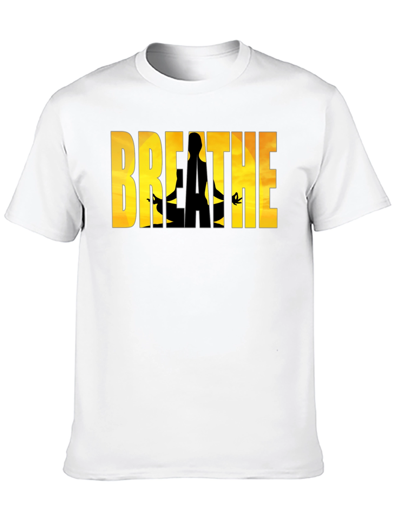 Camiseta Negra Breathe - Meditación y Relax