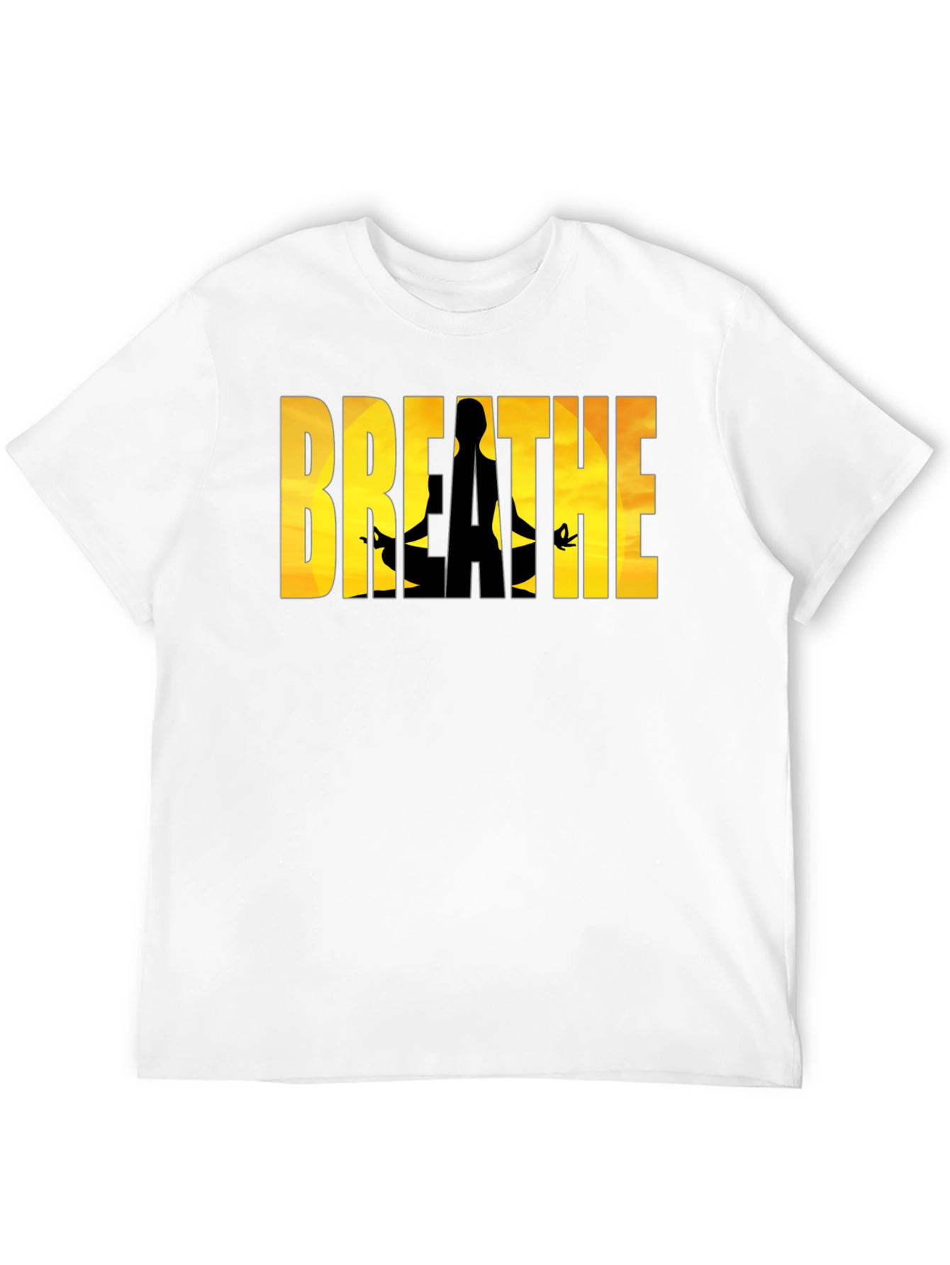 Camiseta Negra Breathe - Meditación y Relax