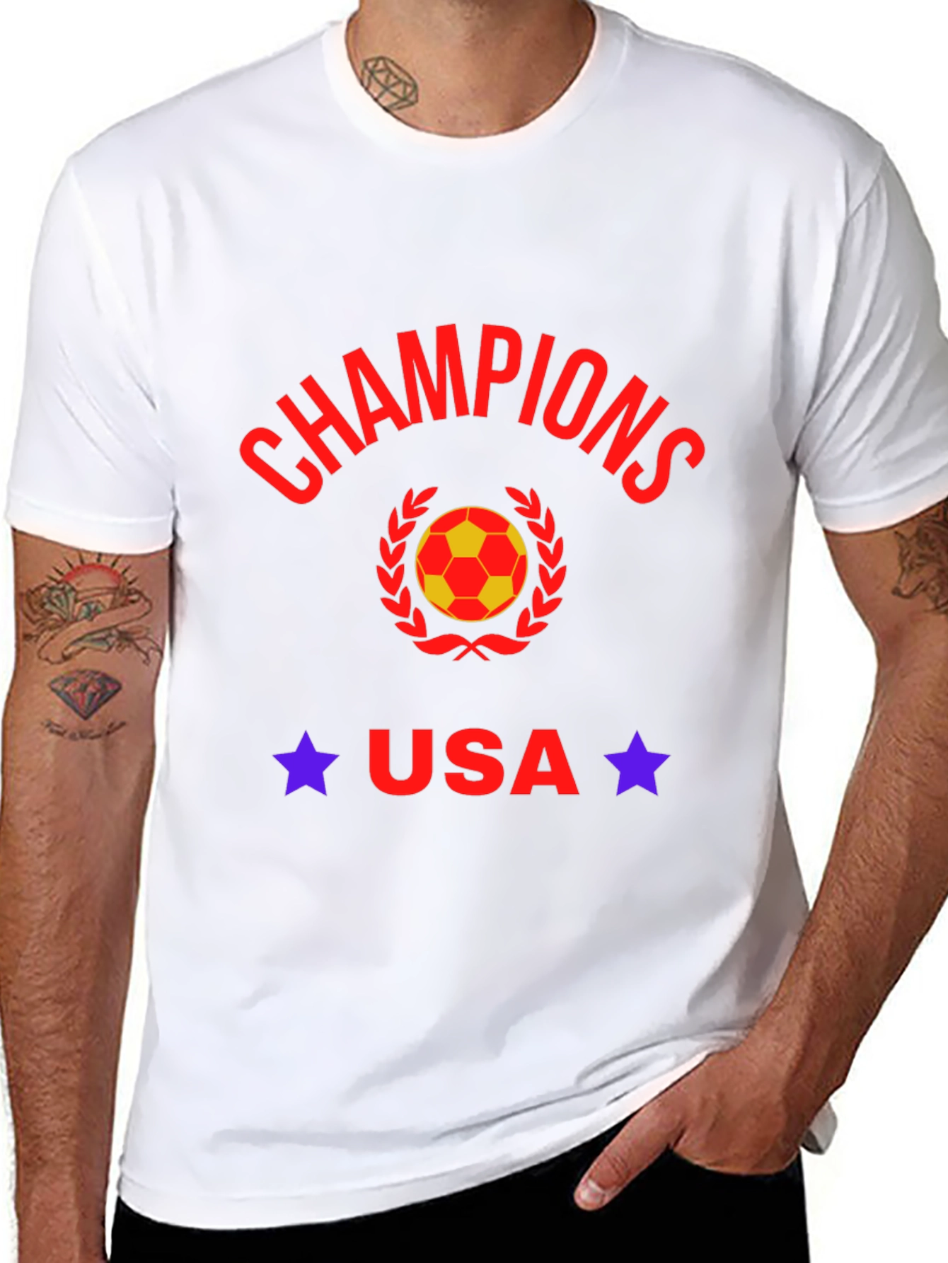 Camiseta Negra Champions USA Fútbol