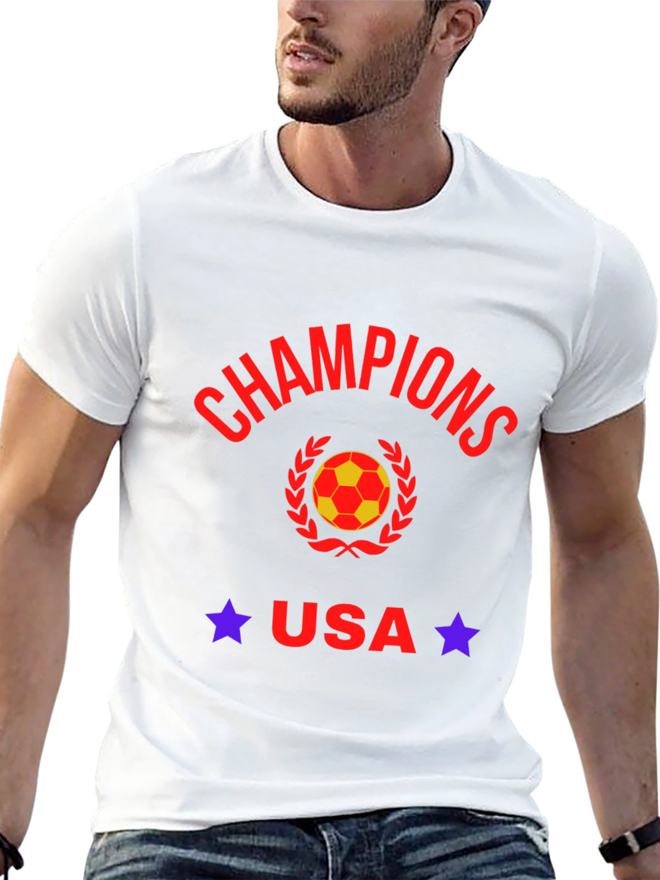 Camiseta Negra Champions USA Fútbol