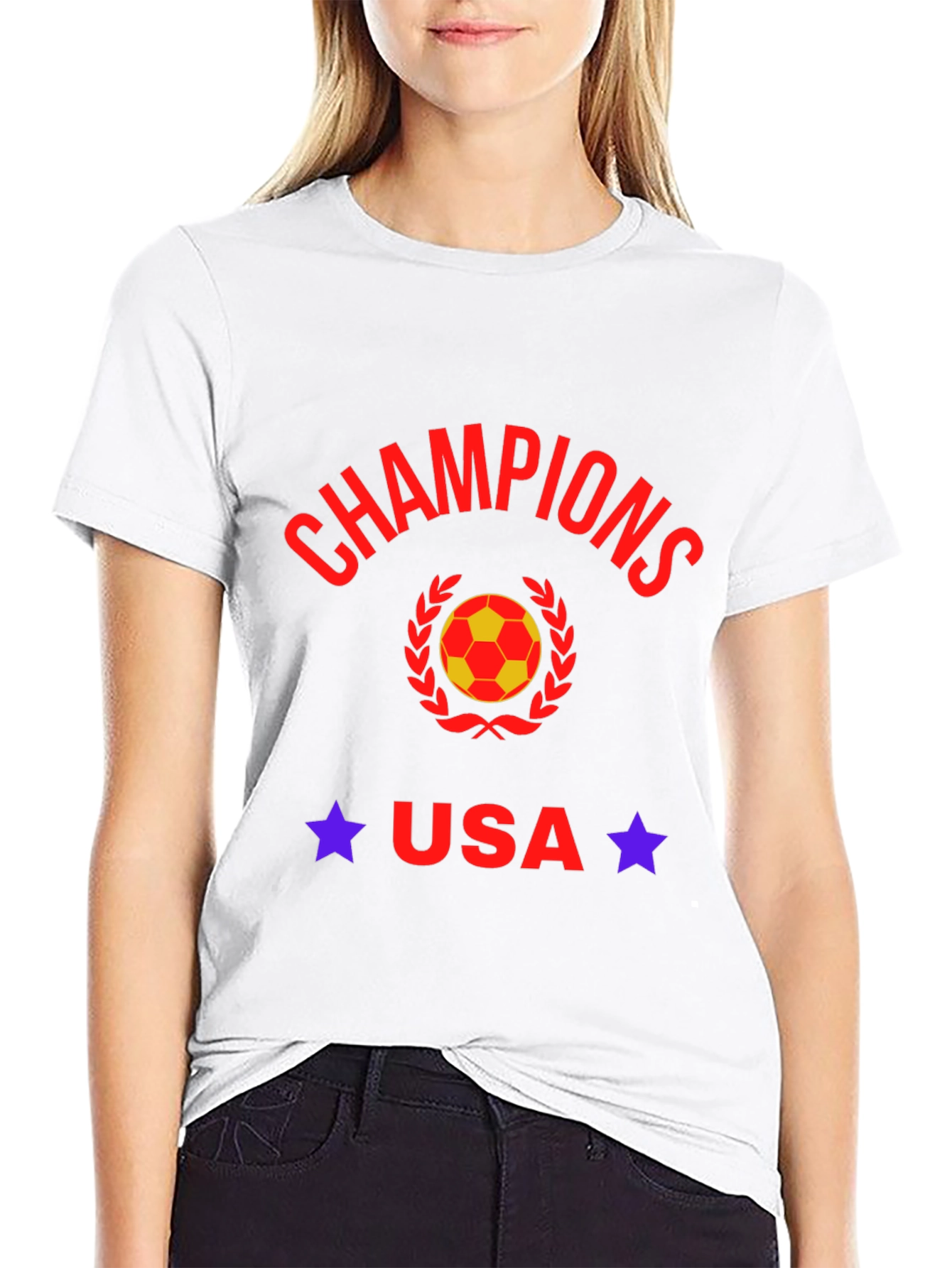 Camiseta Negra Champions USA Fútbol