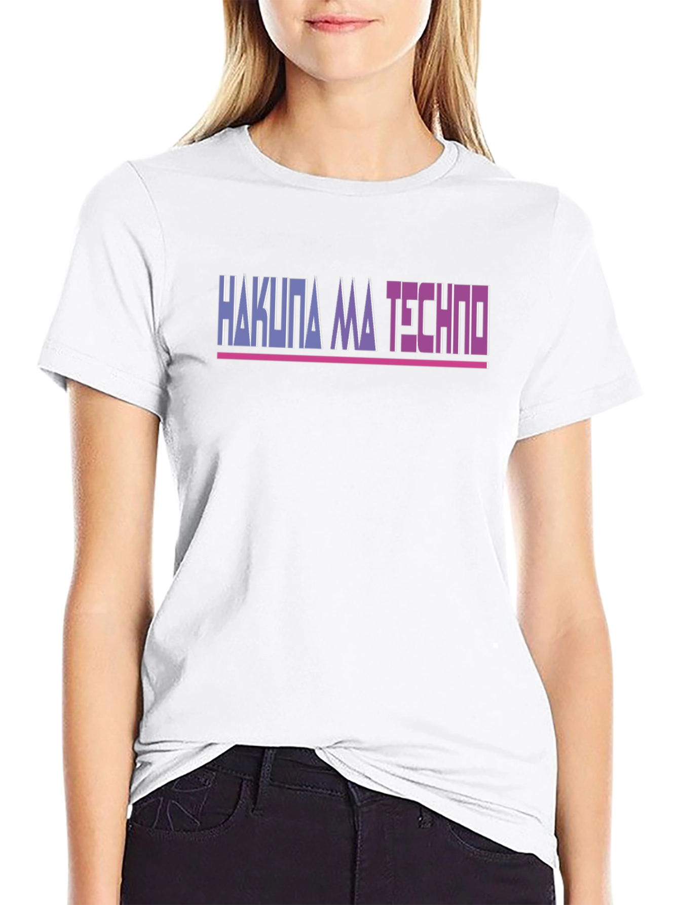 Camiseta Hakuna Ma Techno Negra