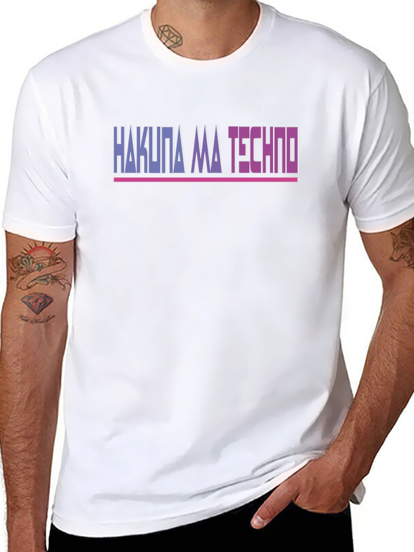 Camiseta Hakuna Ma Techno Negra