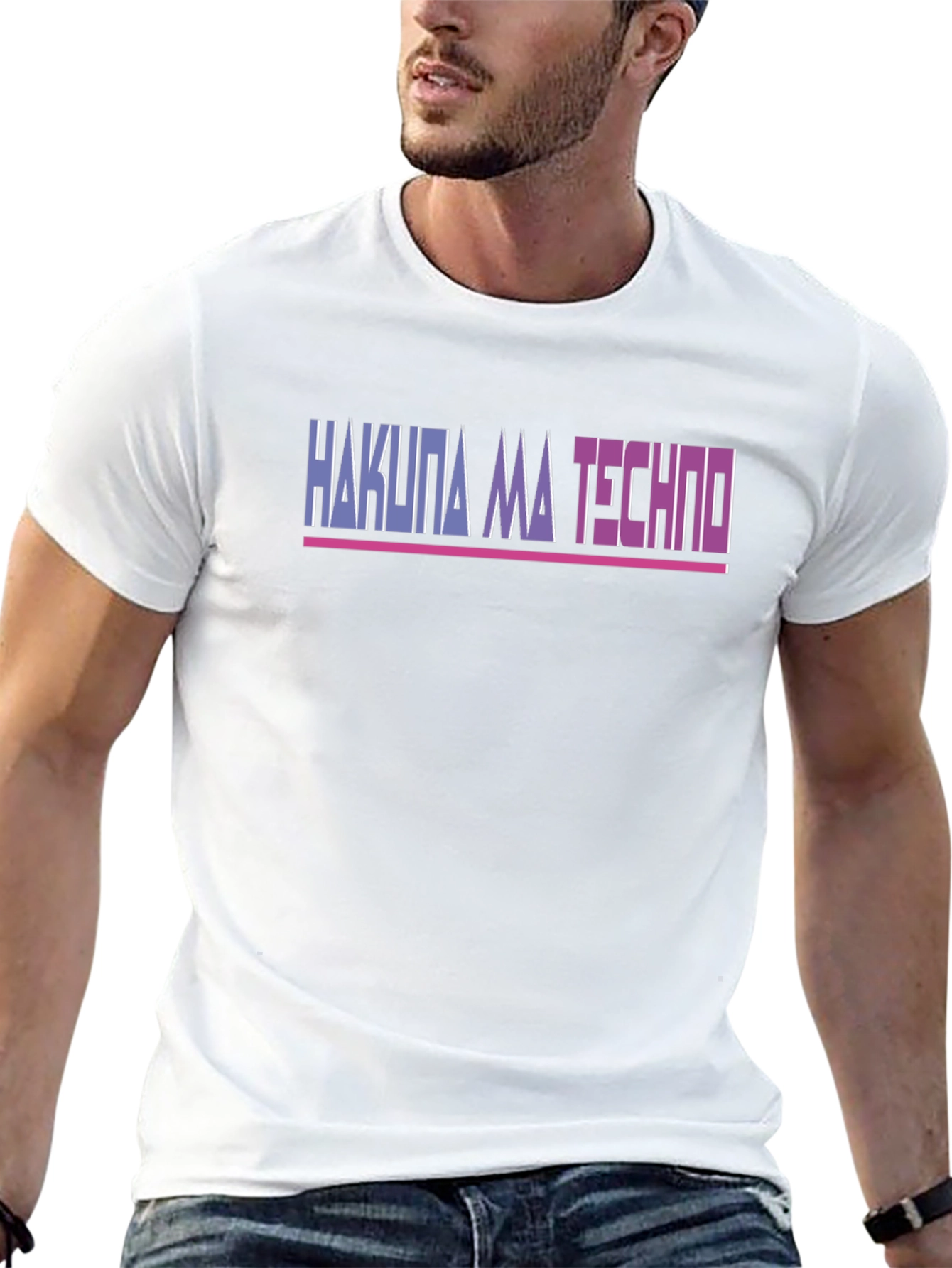 Camiseta Hakuna Ma Techno Negra