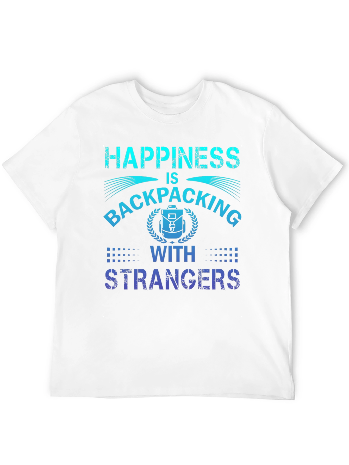 Camiseta La felicidad es hacer senderismo