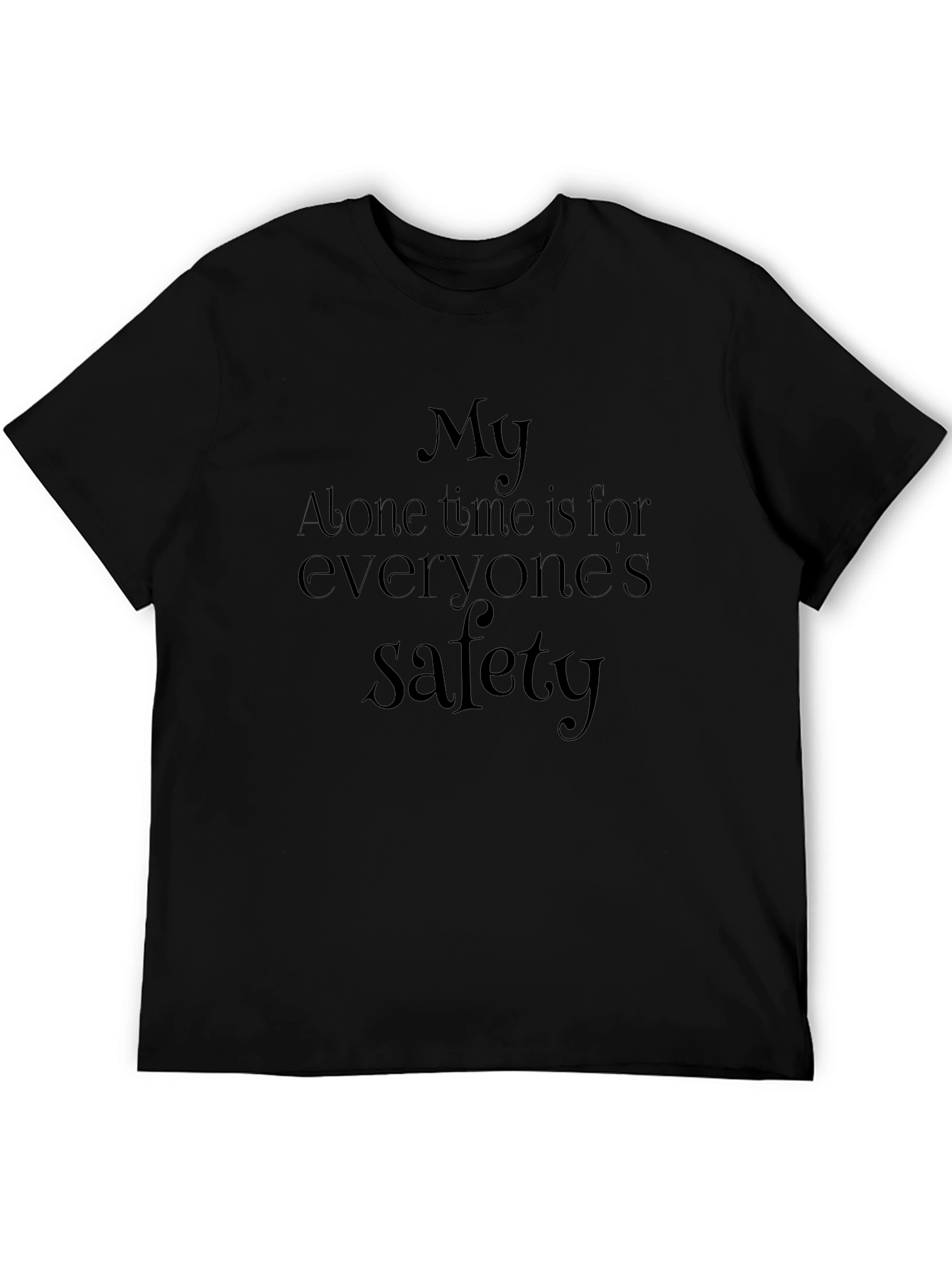 Camiseta Negra: Mi Tiempo a Solas