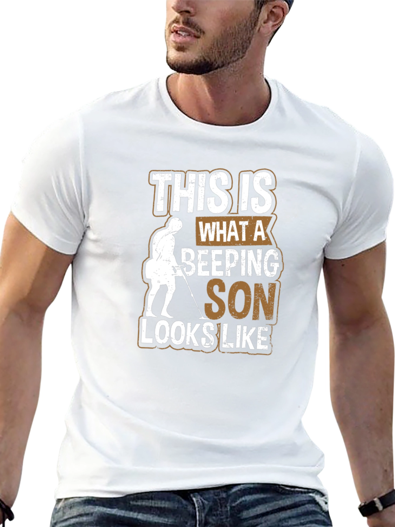 Camiseta Negra: Hijo Detector de Metales