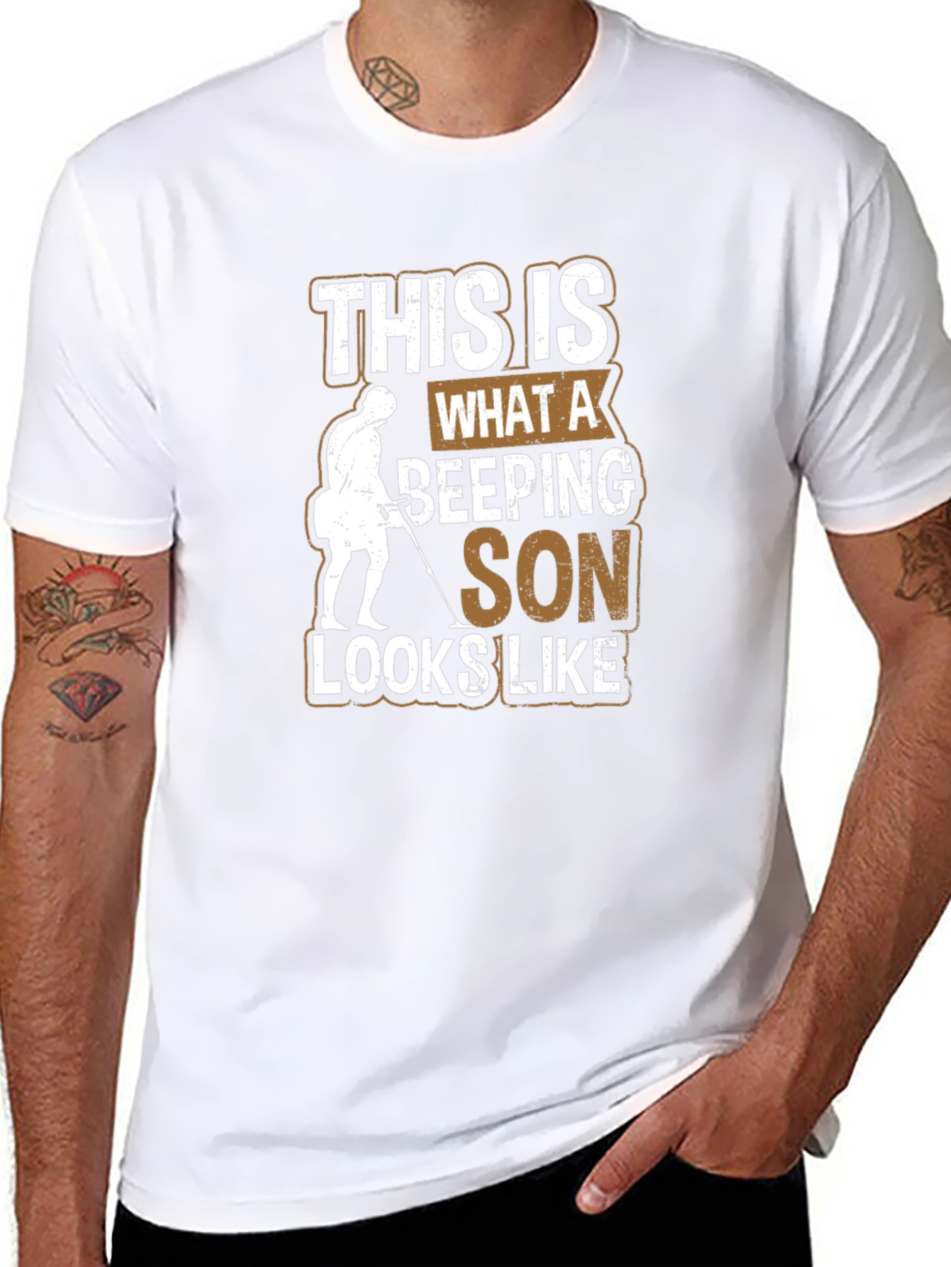 Camiseta Negra: Hijo Detector de Metales