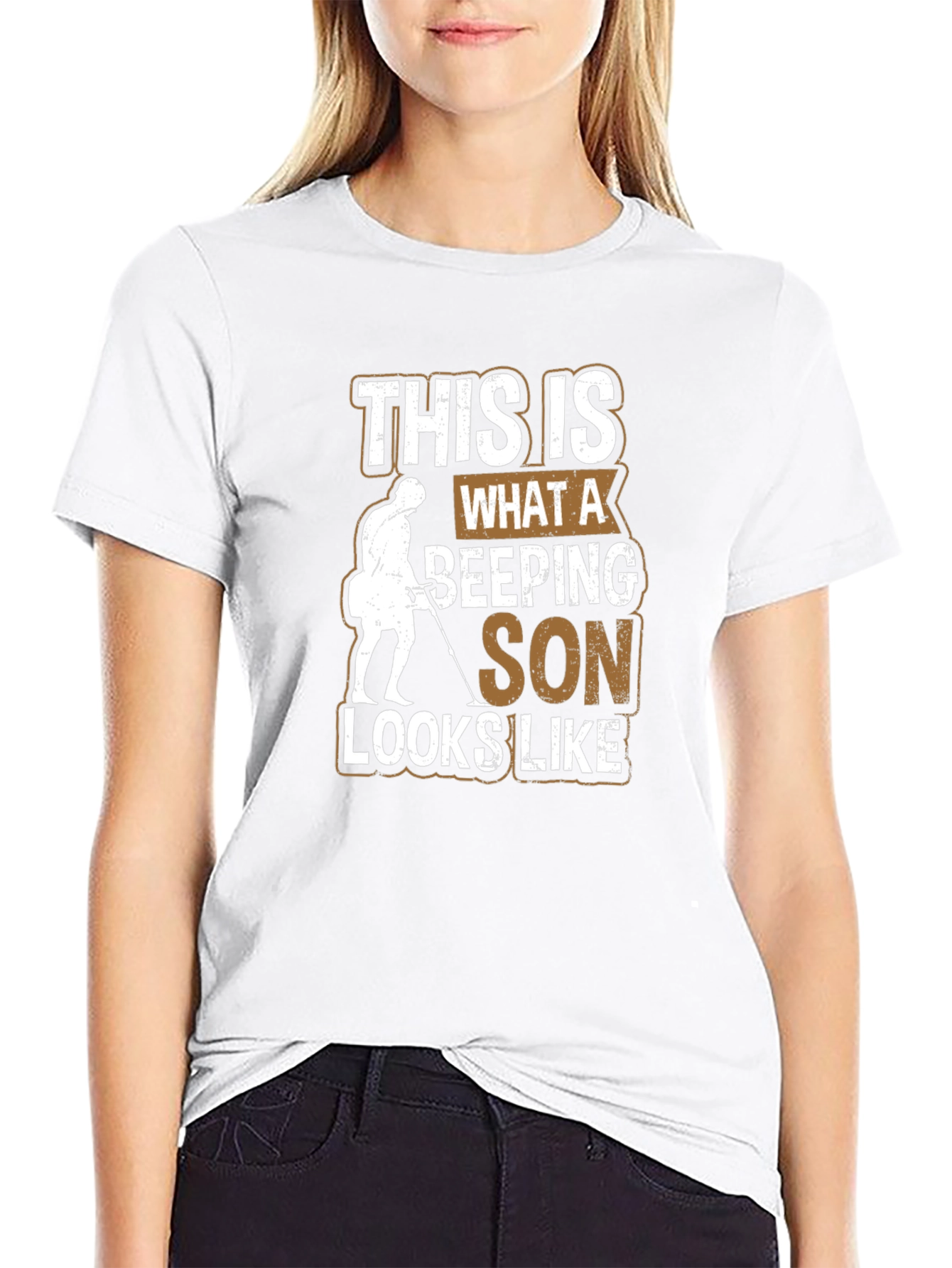 Camiseta Negra: Hijo Detector de Metales
