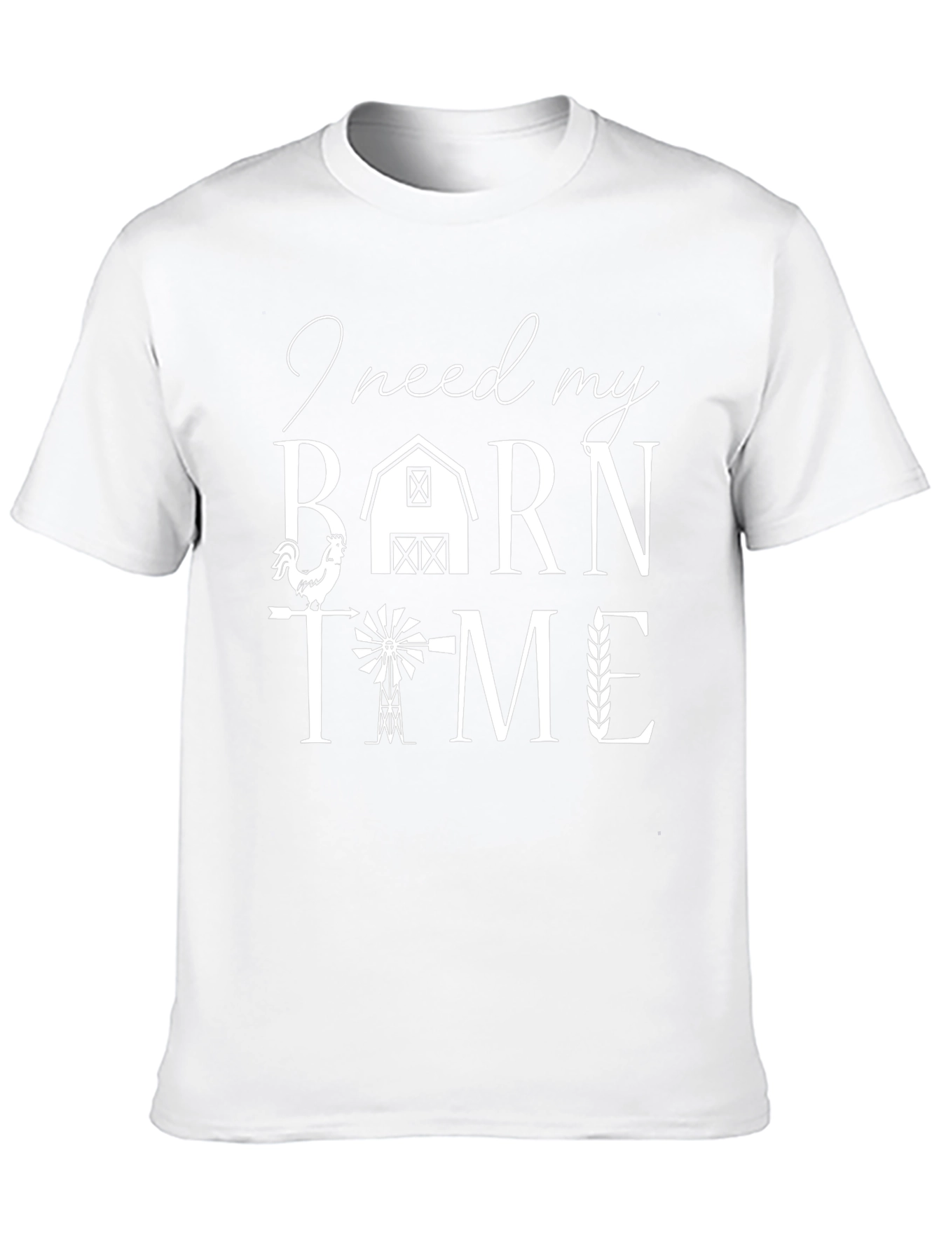 Camiseta Negra Tiempo de Granero para Amantes del Campo