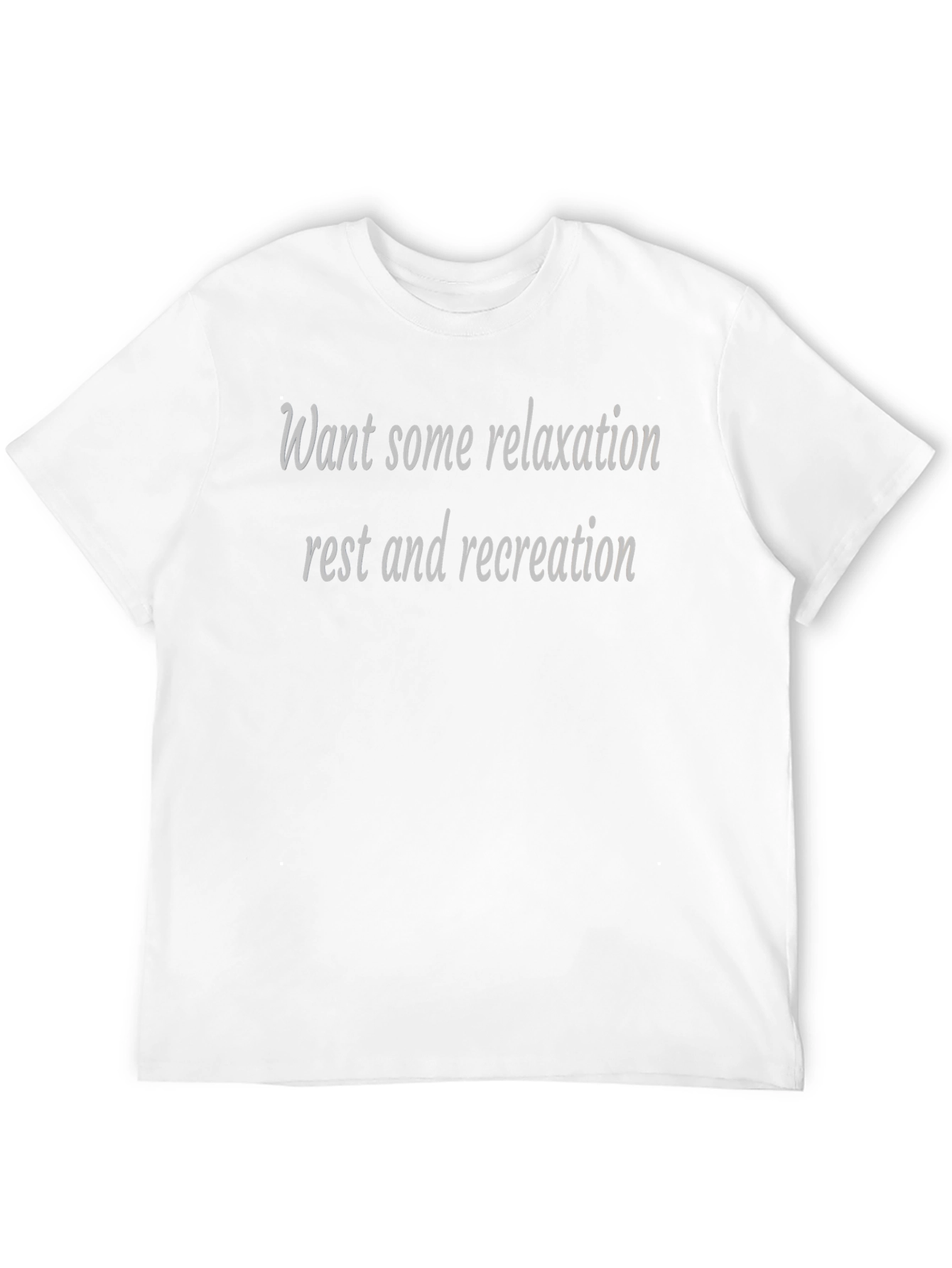 Camiseta Negra: Relax Descanso y Recreación