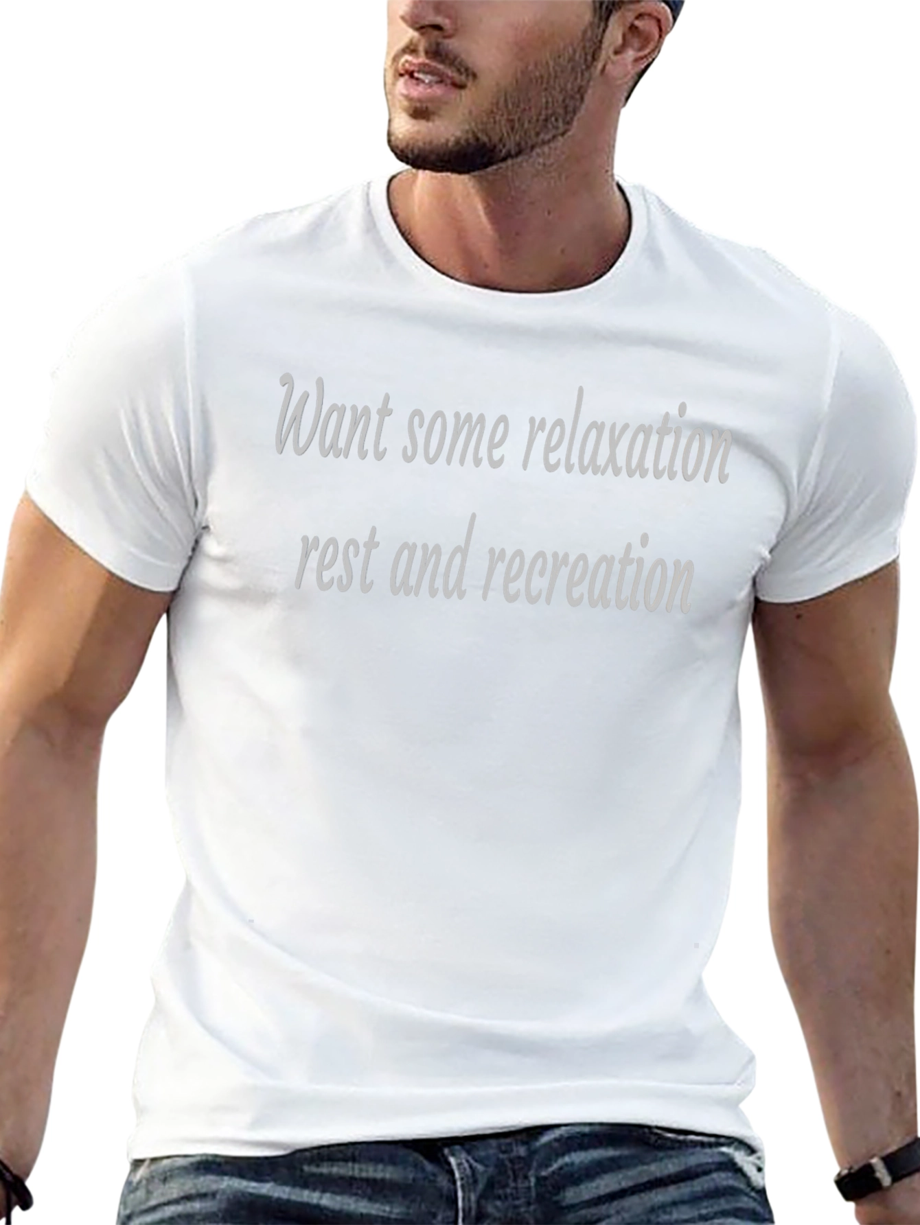 Camiseta Negra: Relax Descanso y Recreación