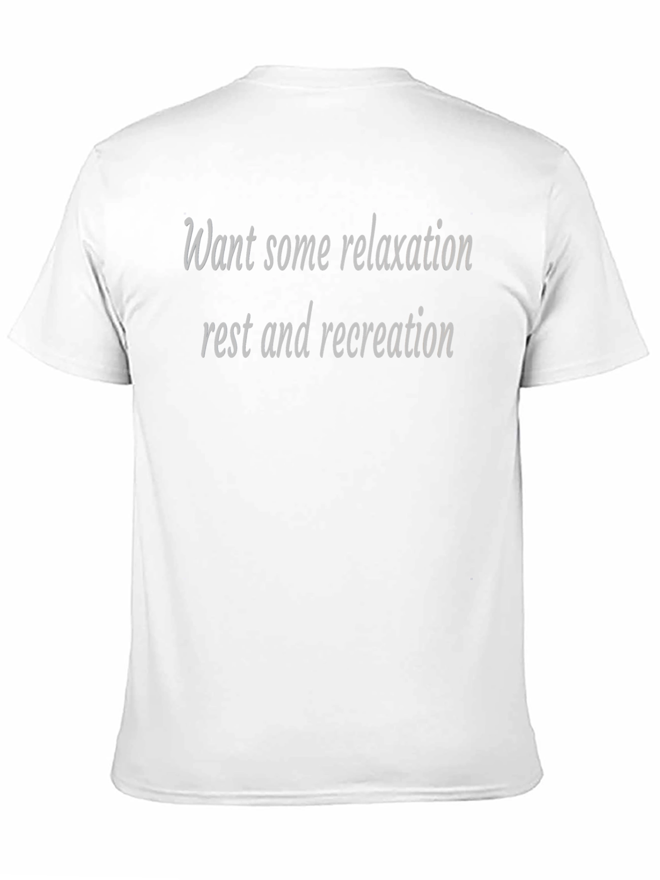Camiseta Negra: Relax Descanso y Recreación
