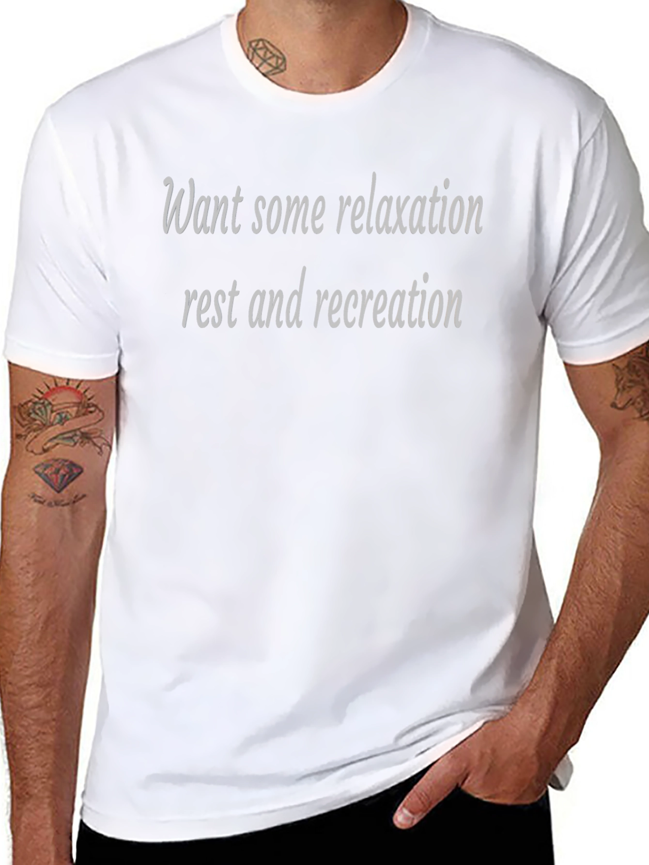 Camiseta Negra: Relax Descanso y Recreación