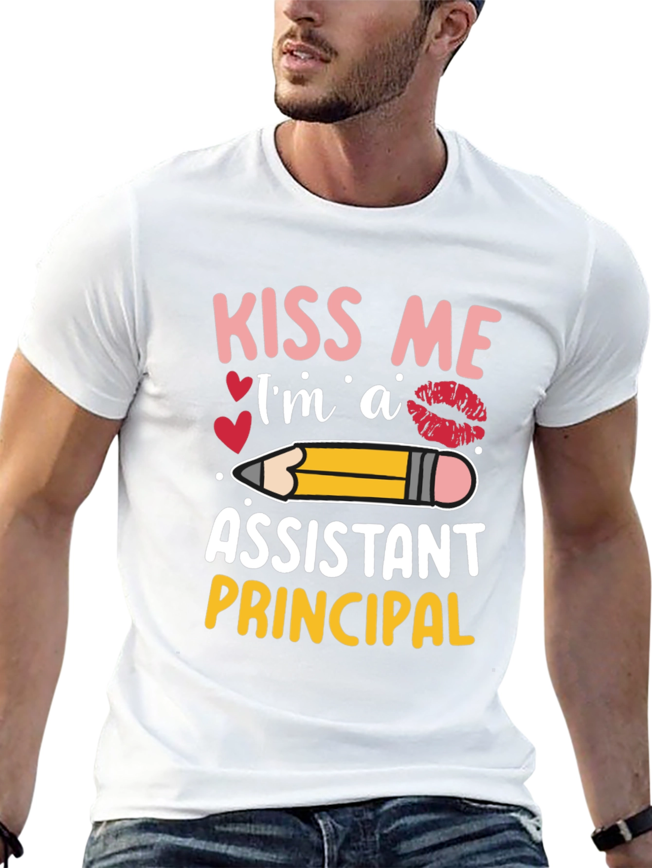 Camiseta Kiss Me Im A Assistant Principal