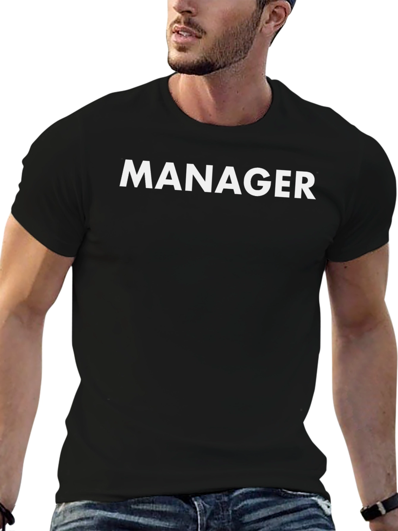 Camiseta Manager Casual Negra
