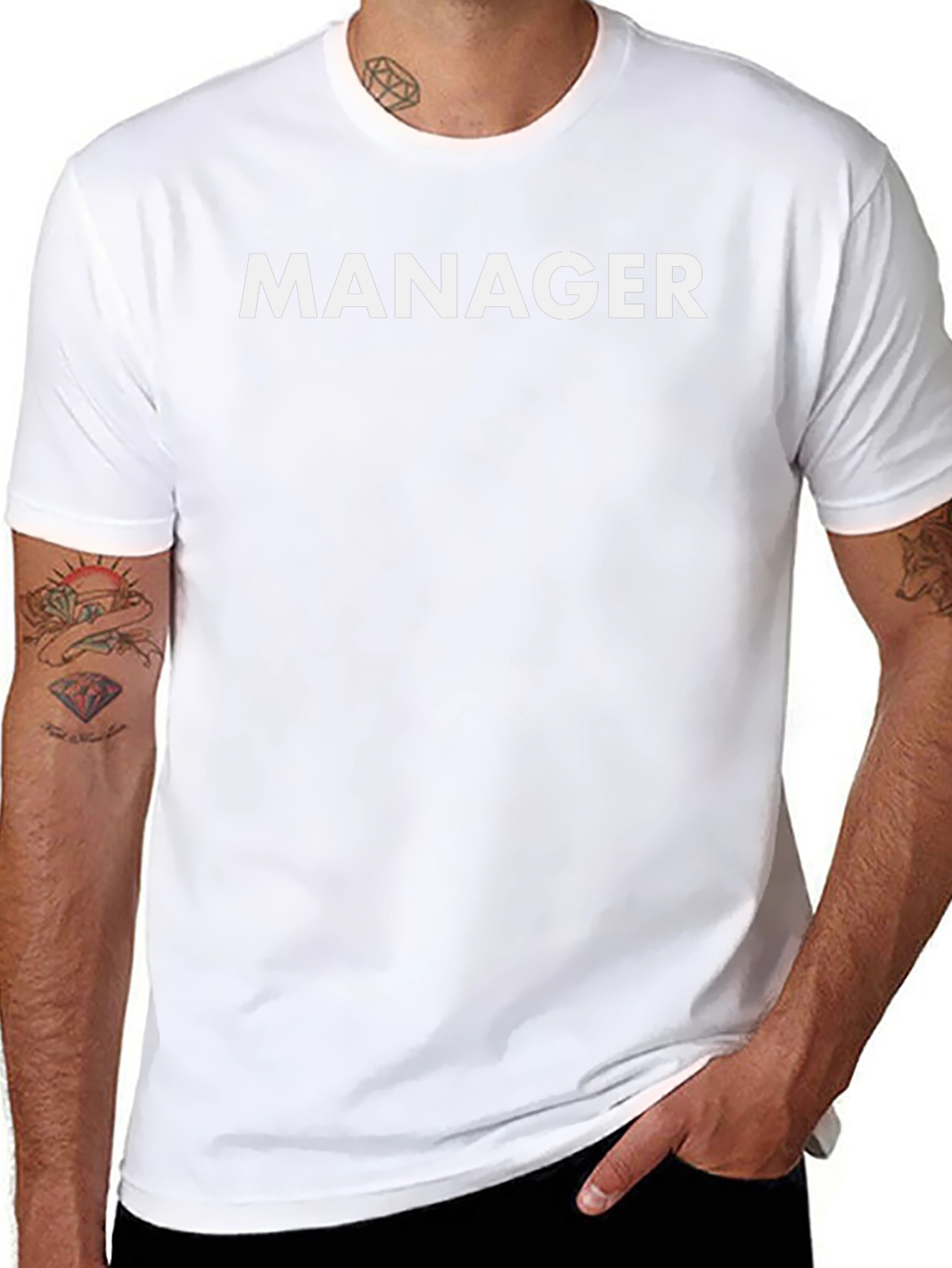 Camiseta Manager Casual Negra