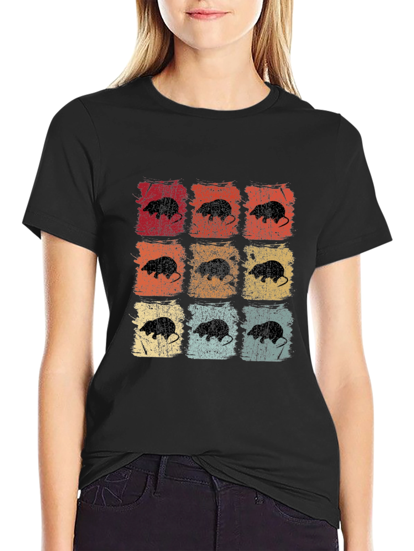 Camiseta Retro con Diseño de Topos para Hombre