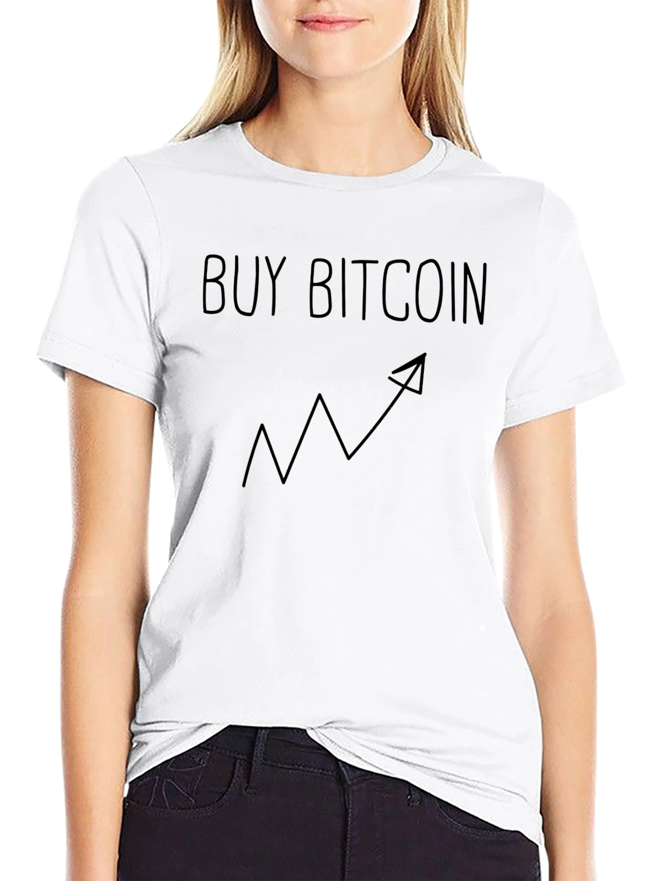 Camiseta Hombre Buy Bitcoin Negra